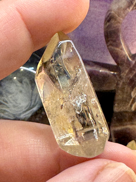 Pointes de citrine naturelles polies