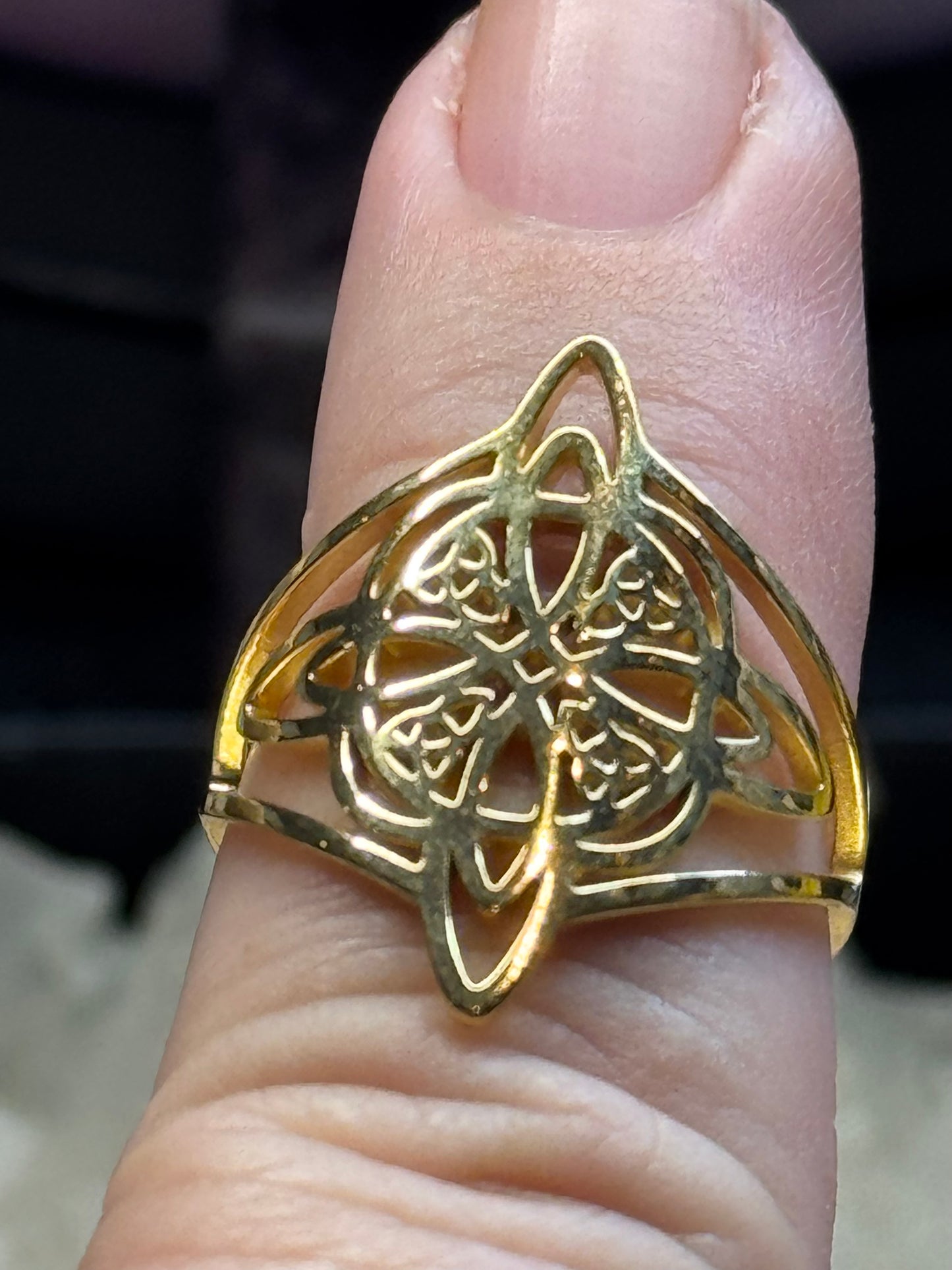 Bague Noeud de Sorcière doré T57