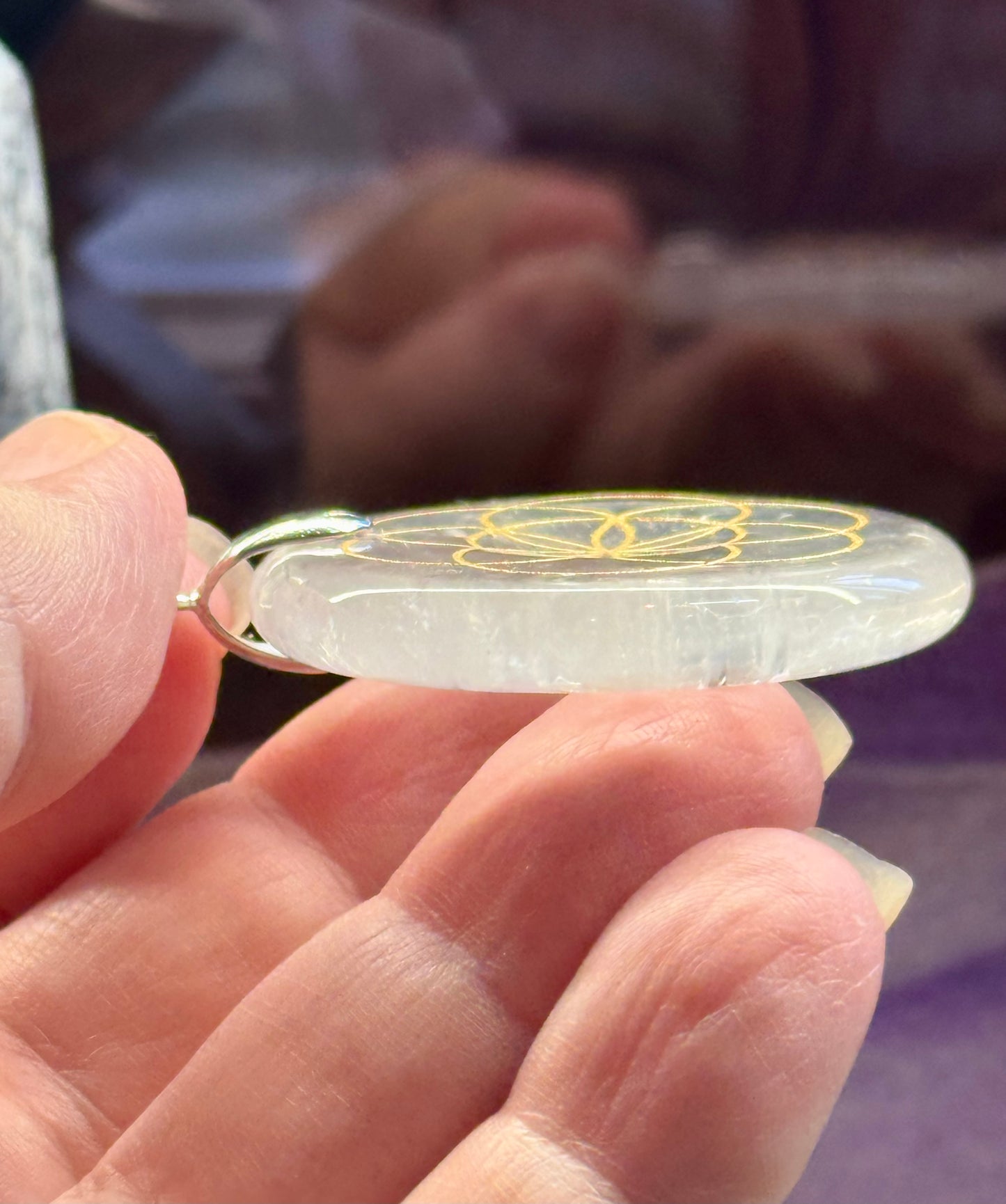 Pendentif Cristal de roche - Graine de vie