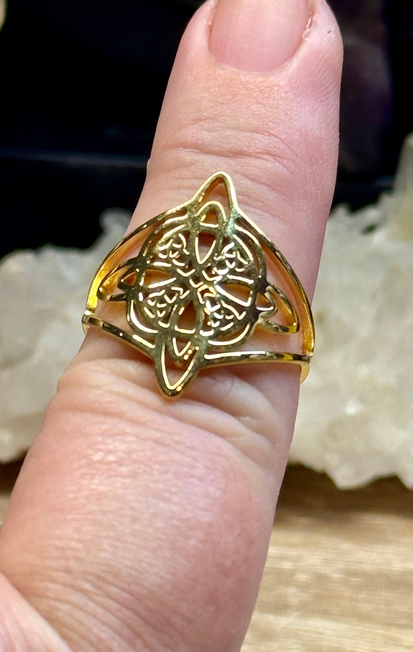 Bague Noeud de Sorcière T59 - doré