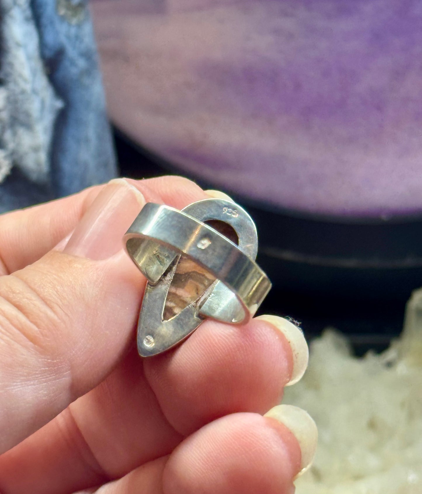Bague  Rhodochrosite T54,5