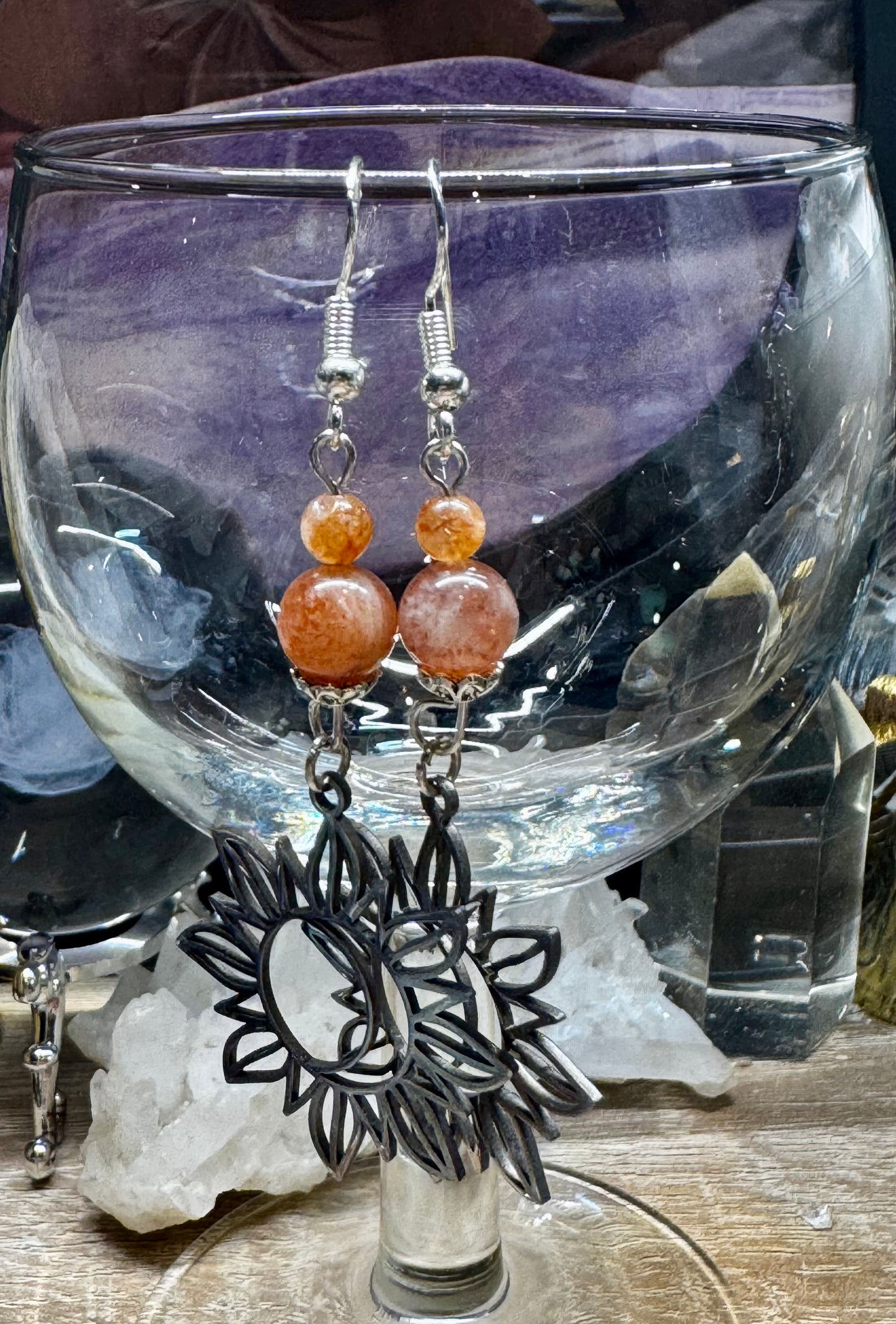 Boucles d’oreilles Pierre du Soleil