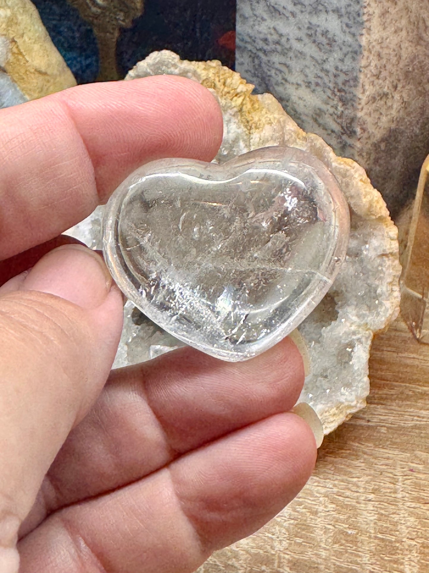 Cœur de cristal de roche