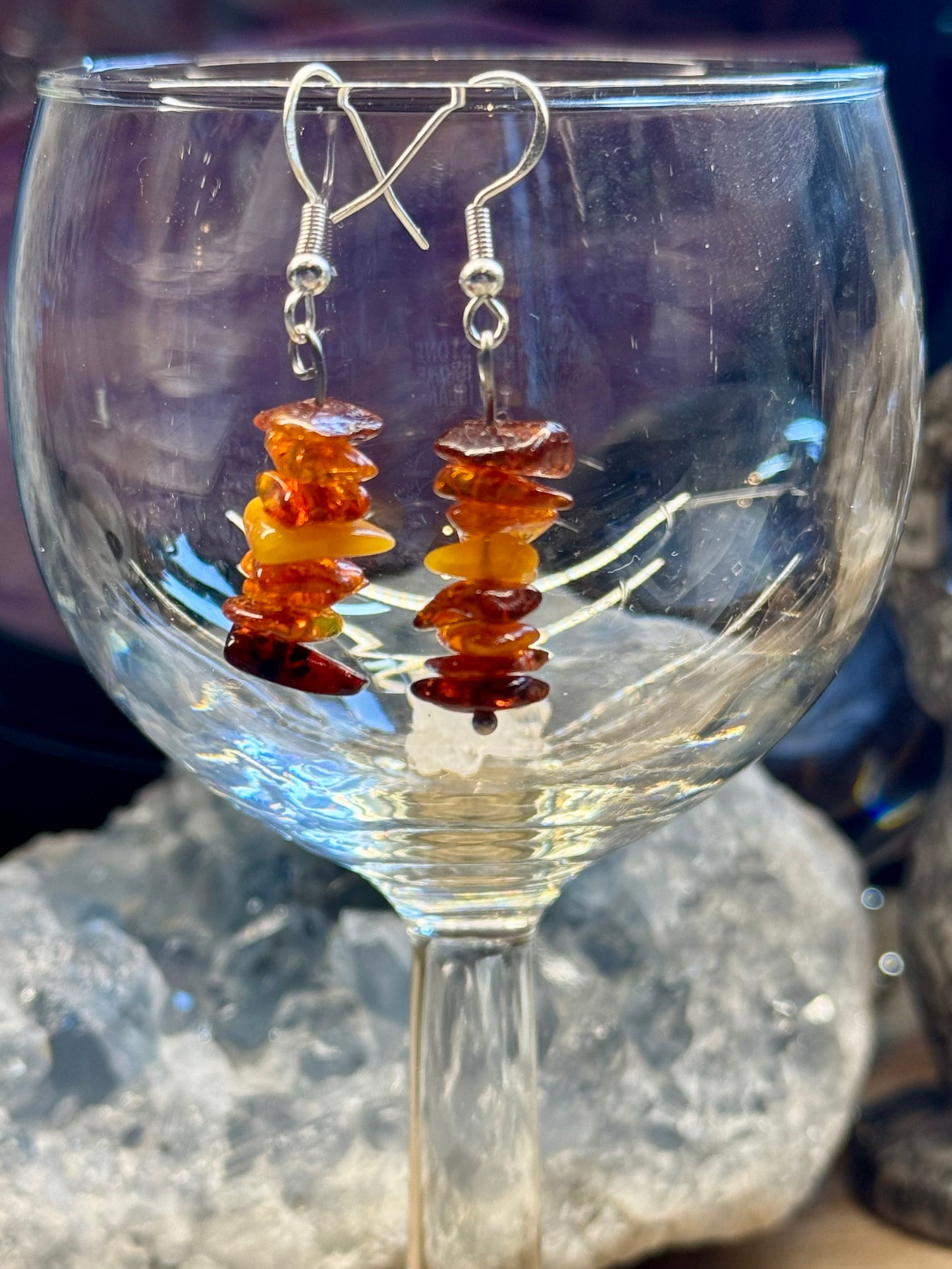 Boucles d’oreilles Ambre