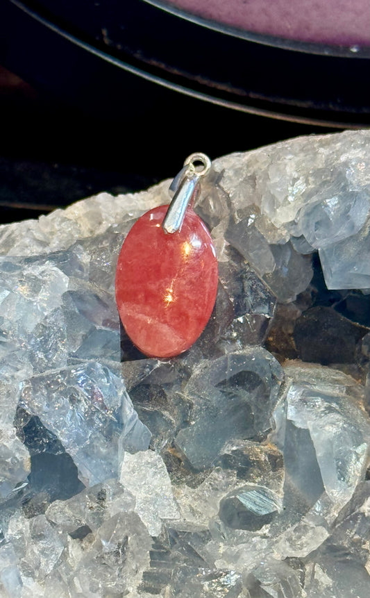 Pendentif de Rhodochrosite