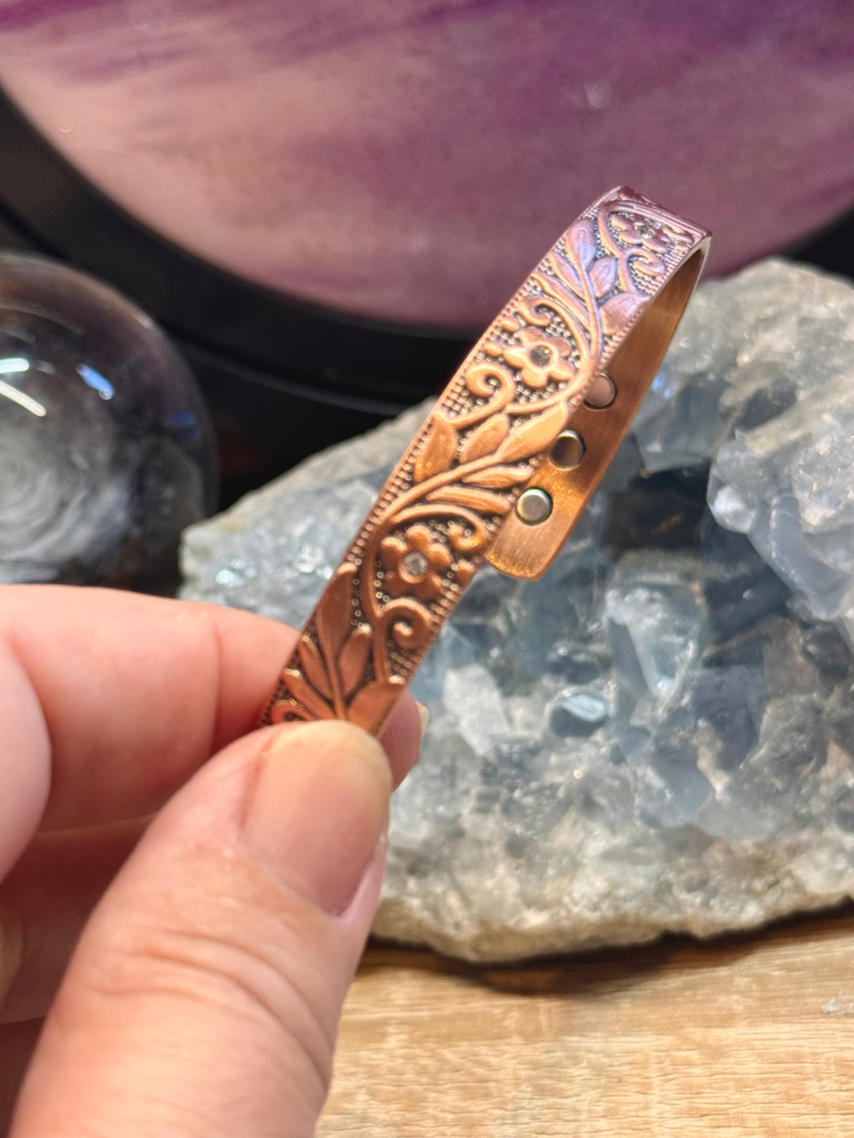 Bracelet magnétique avec aimants - H
