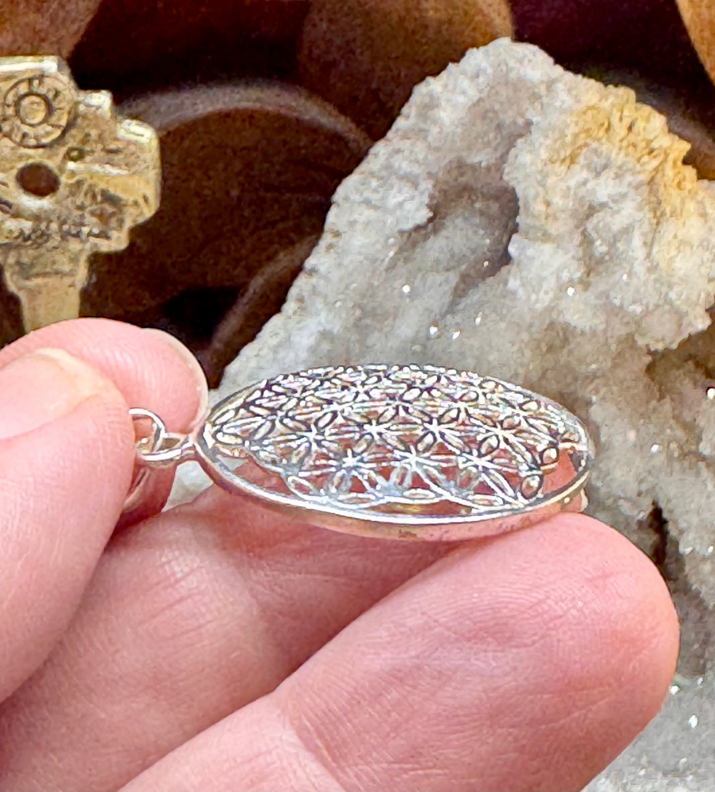 Pendentif fleur de vie