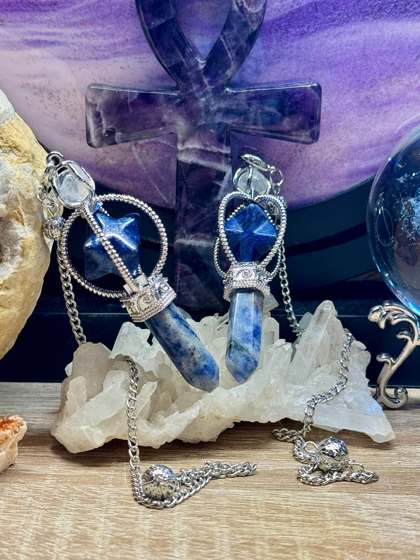 Pendule avec Merkaba - Lapis Lazuli