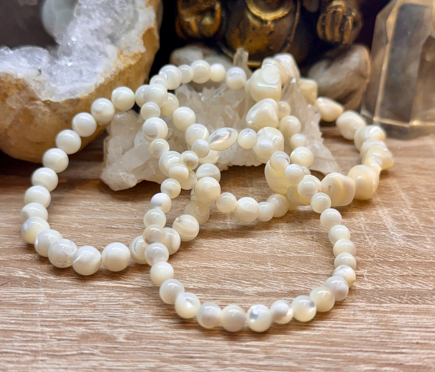 Bracelet de nacre blanche