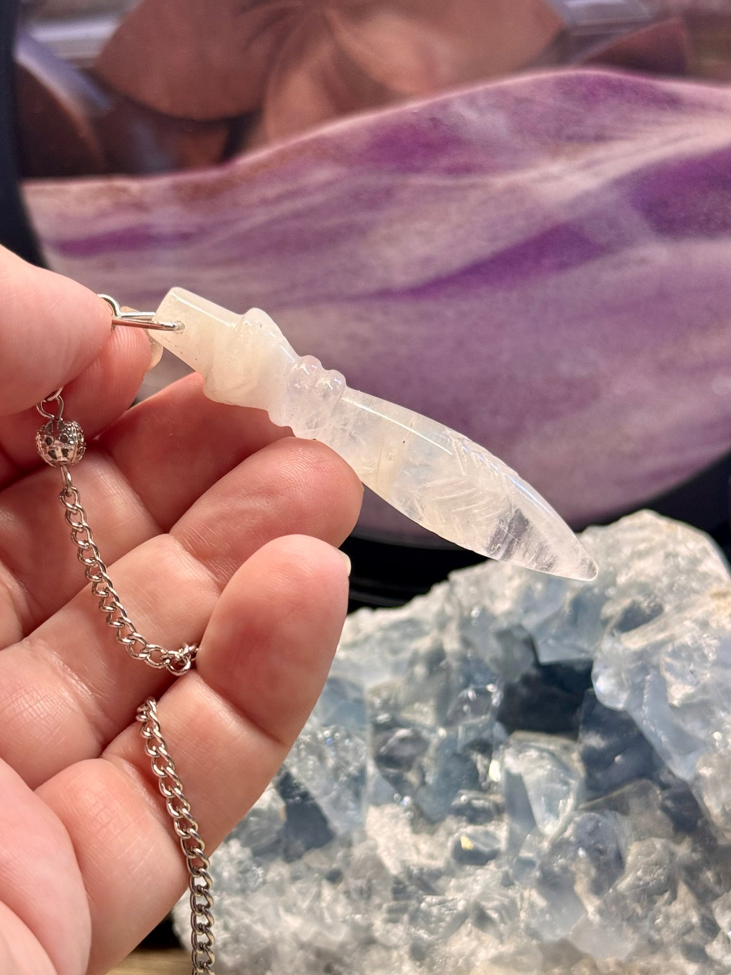 Pendule Thot en Cristal de Roche