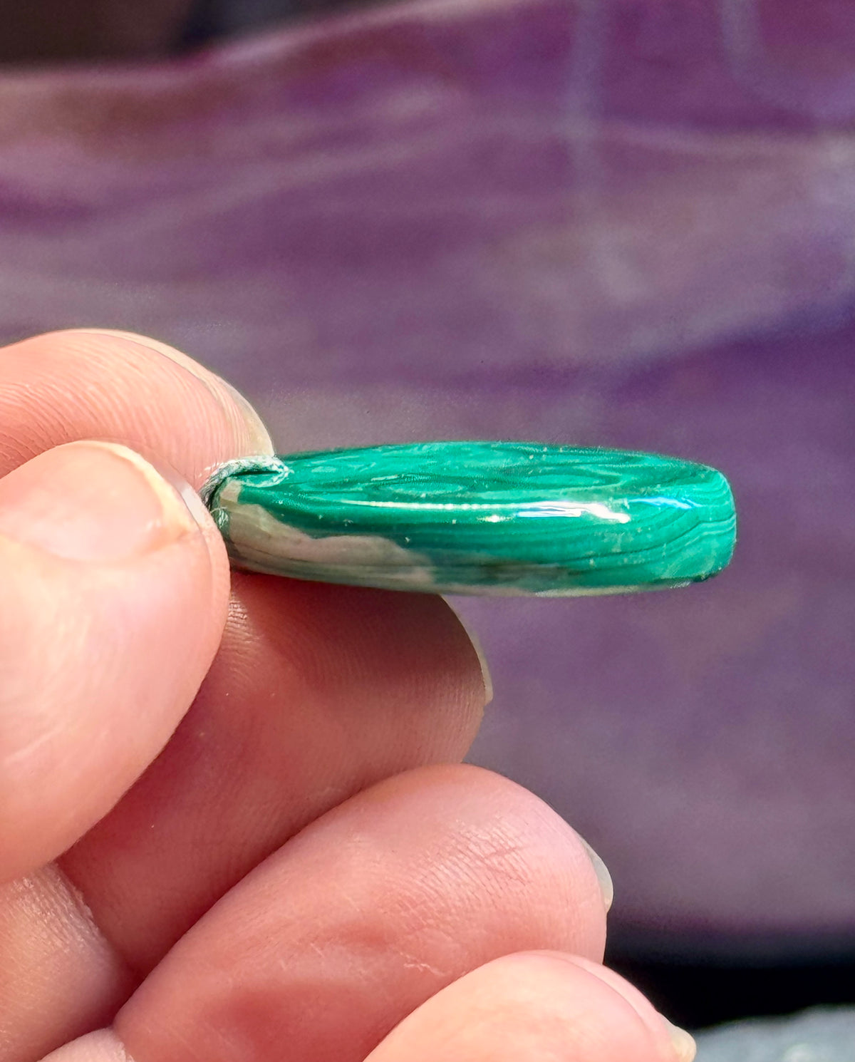 Collier ajustable Malachite 3