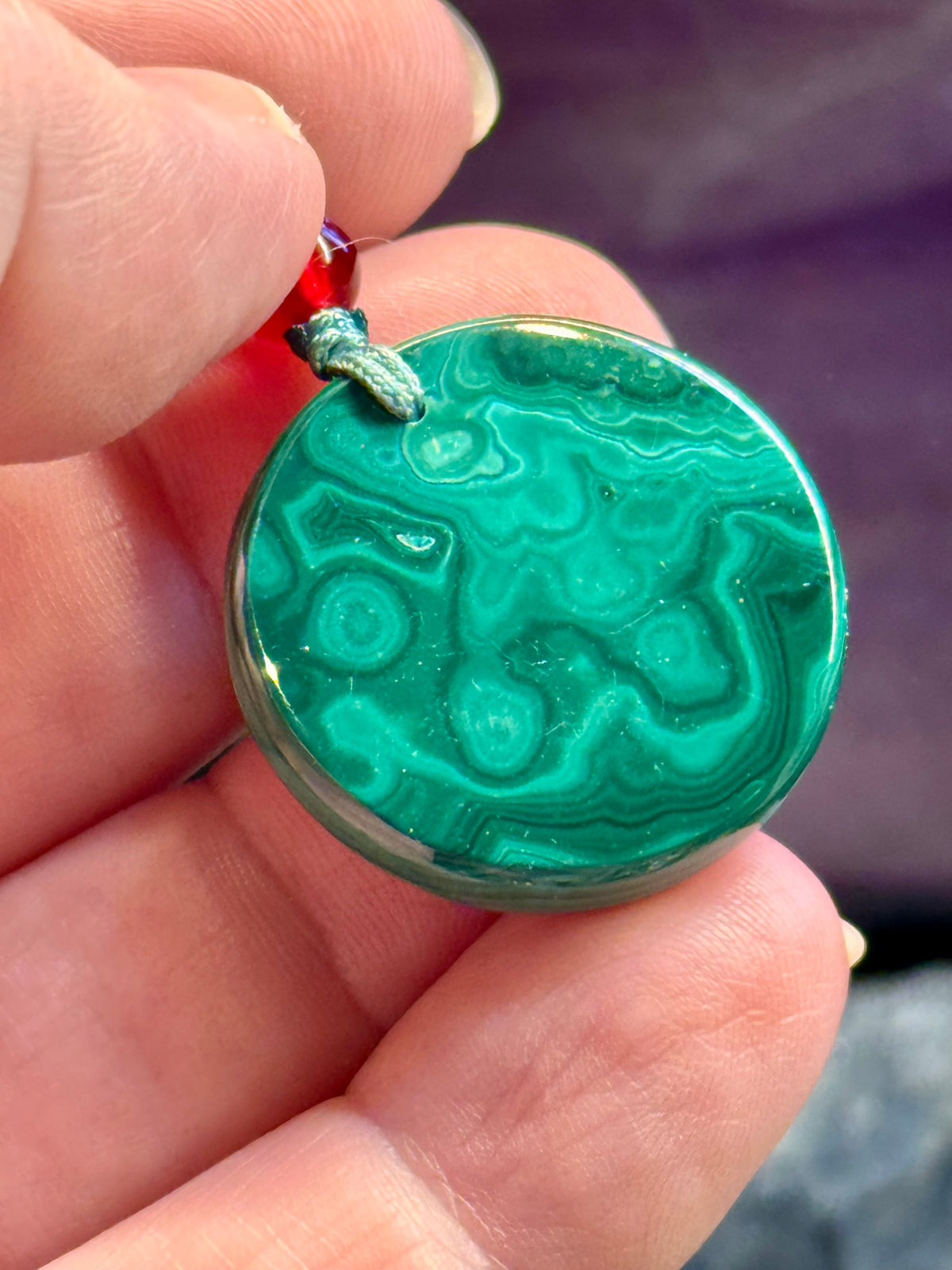 Collier ajustable Malachite 3
