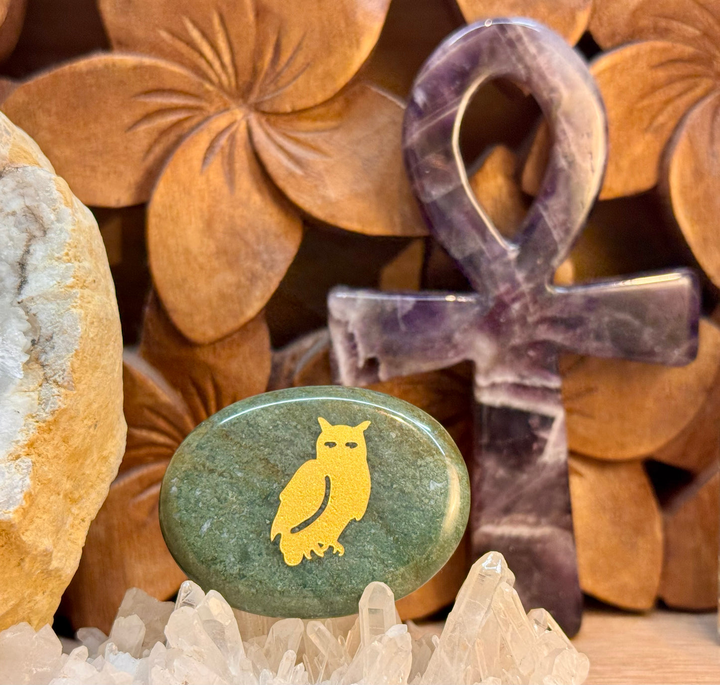 Galets gravés avec animaux