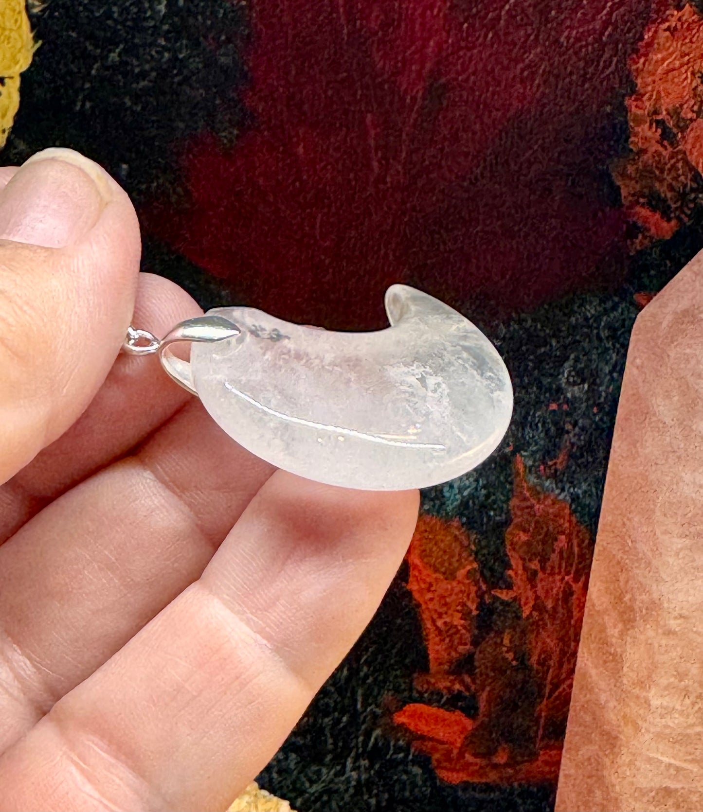 Pendentif en cristal de roche