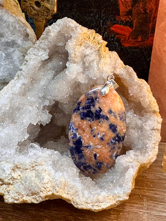 Pendentif de sodalite