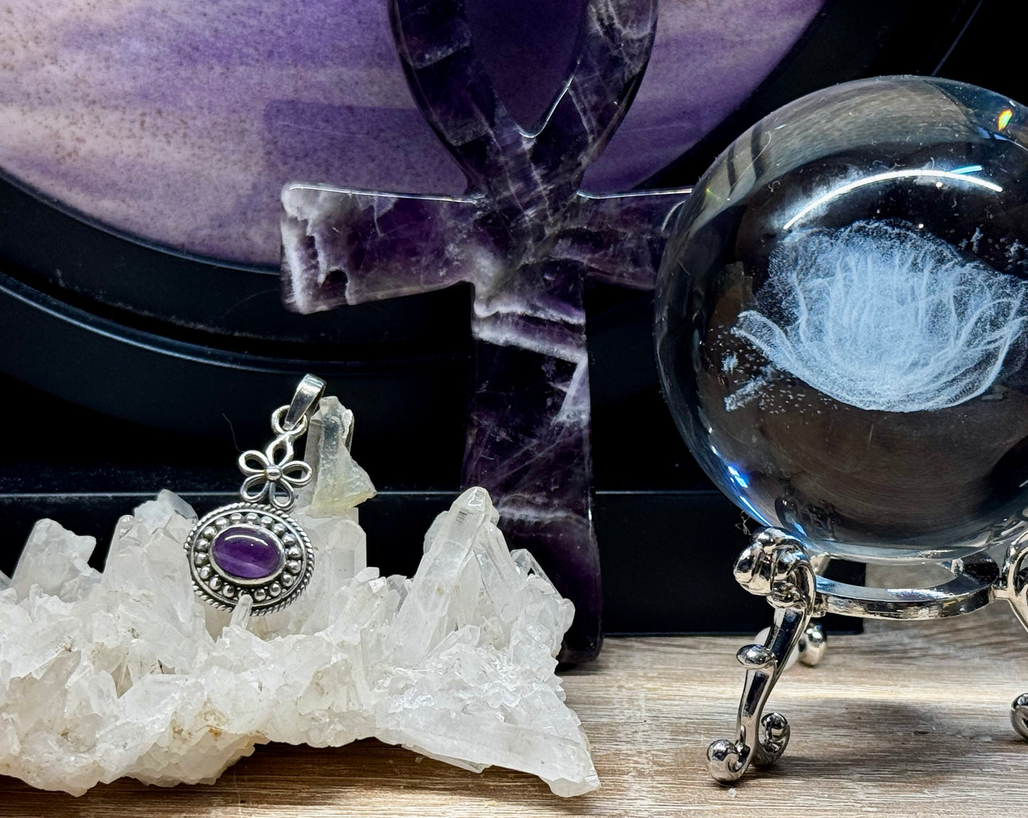 Pendentif Améthyste en argent