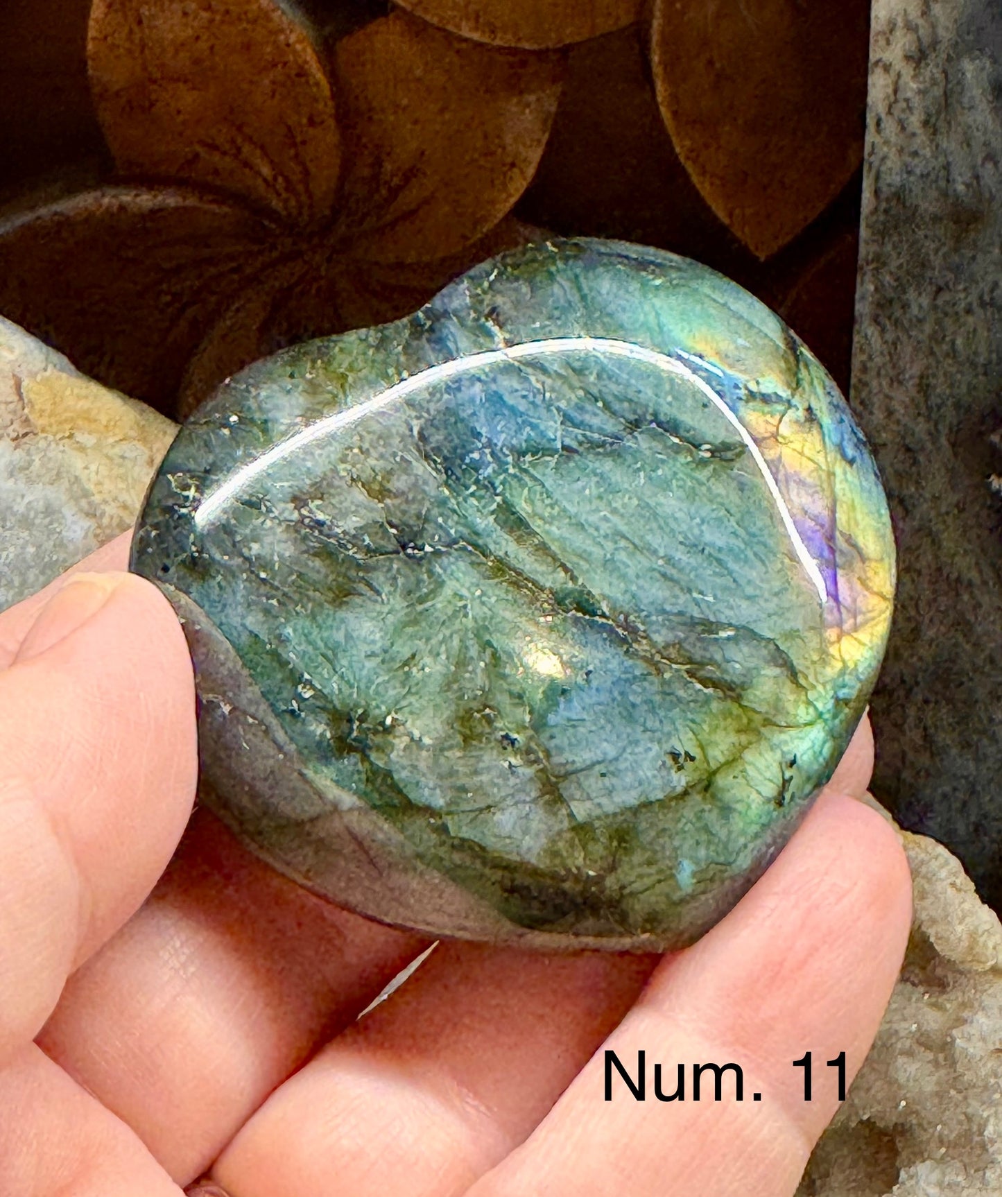 Pierre anti-stress labradorite