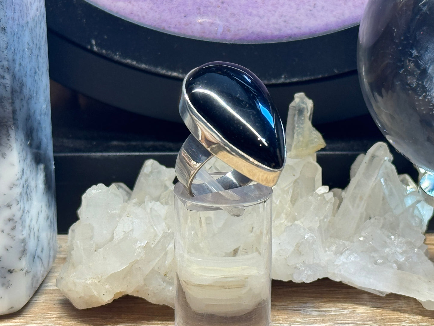Bague en Onyx Noir T55