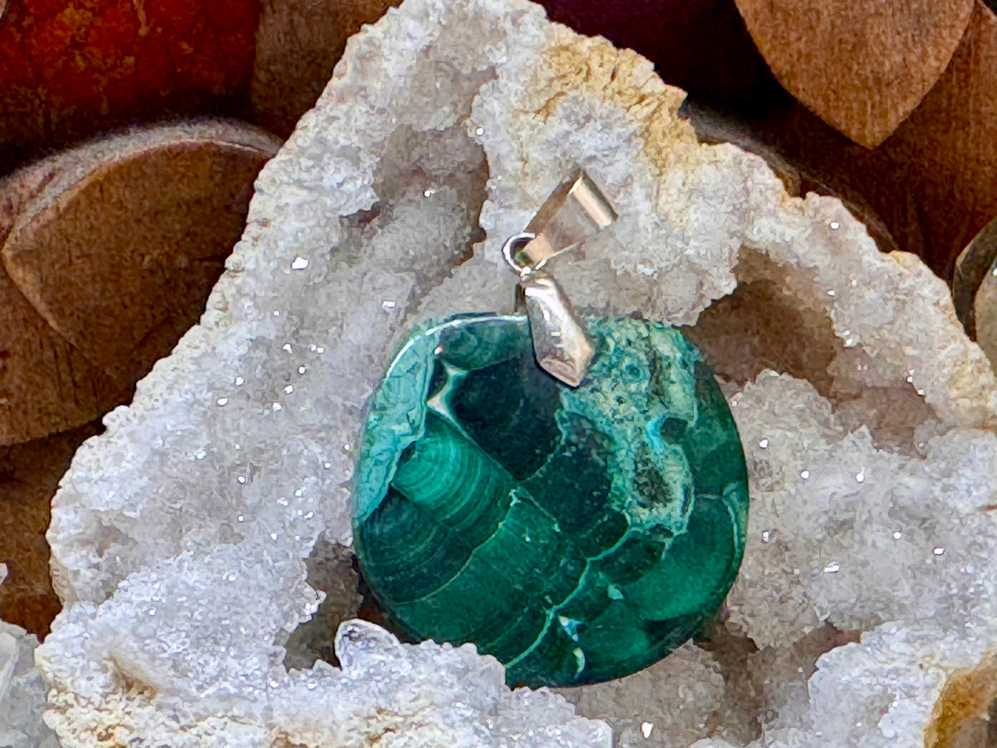 Pendentif de malachite
