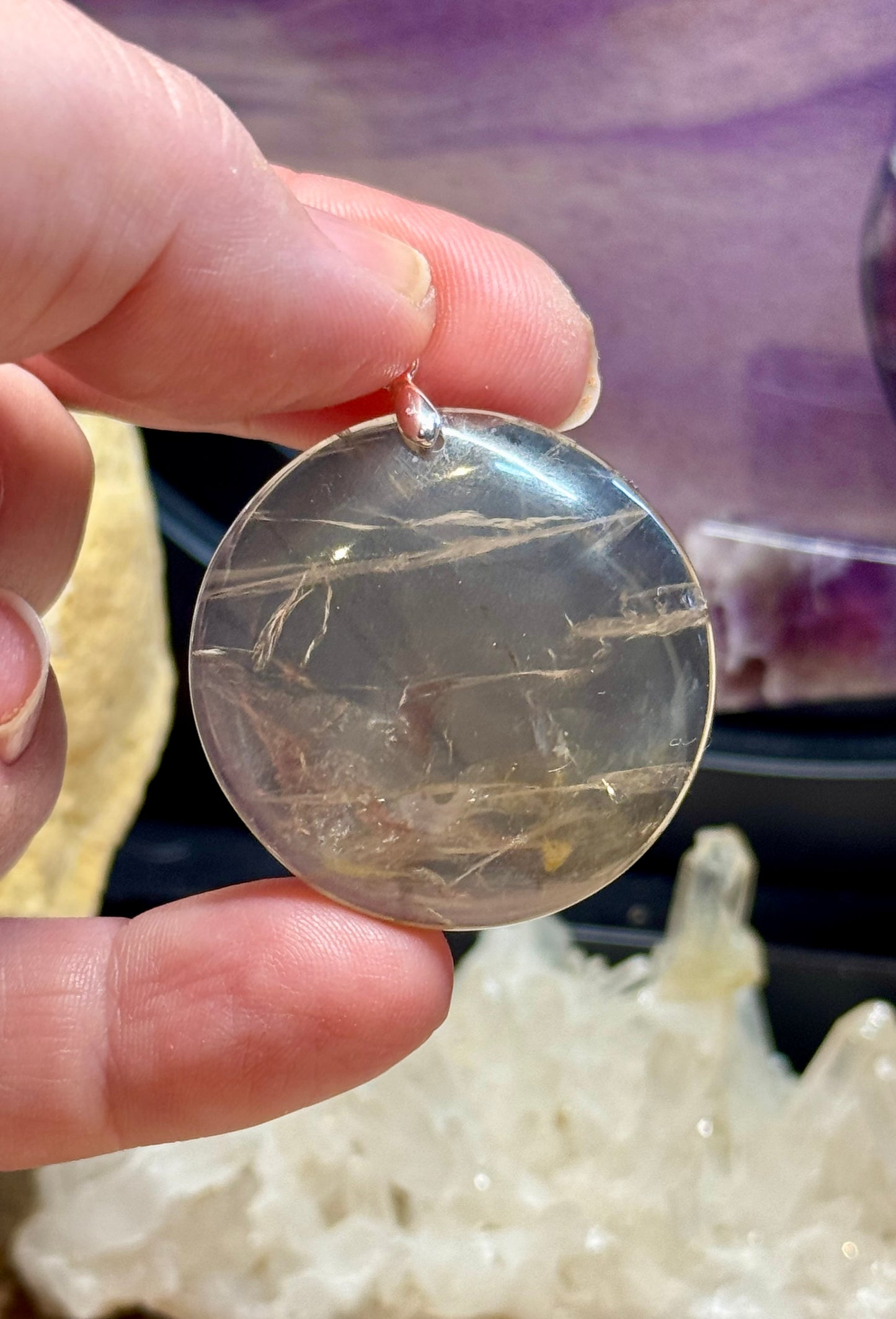 Pendentif de Quartz Fumé