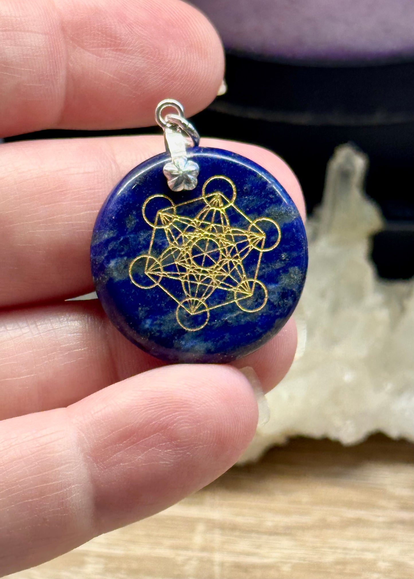 Pendentif de lapis Lazuli Métatron