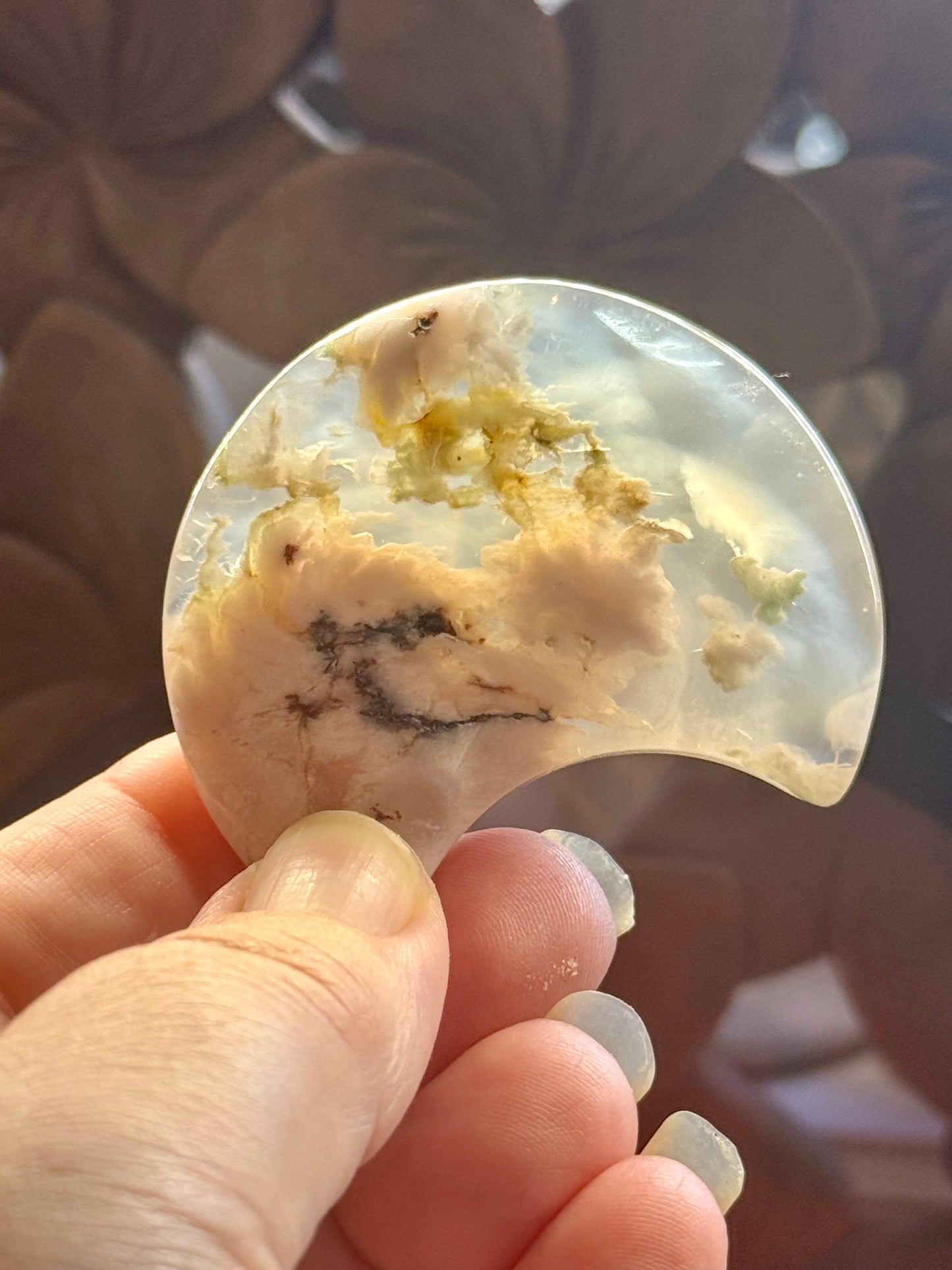 Croissant d’Agate Fleurs de Cerisier