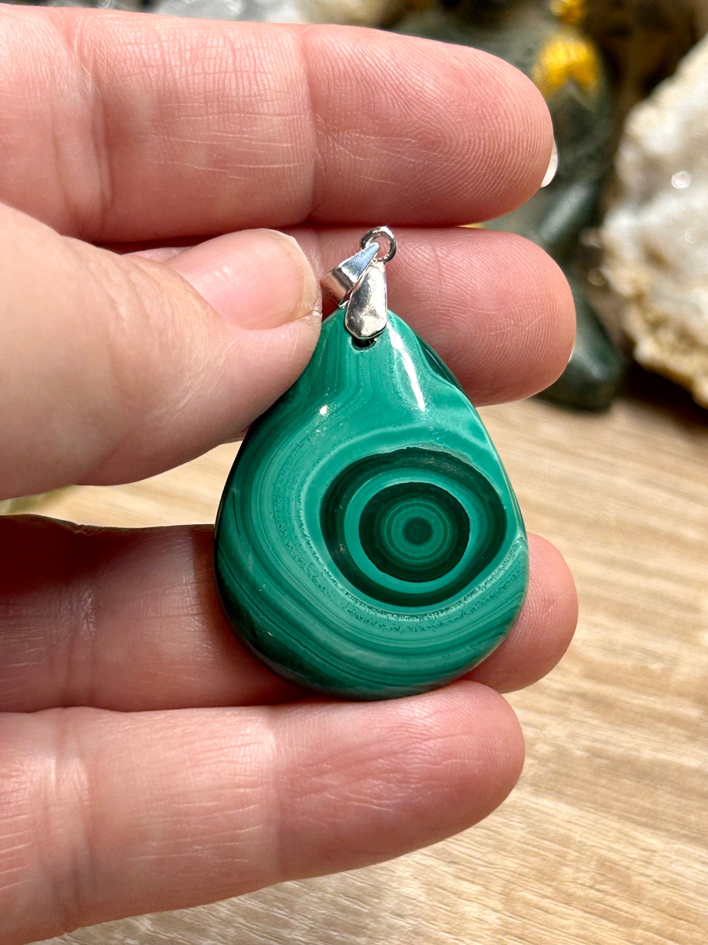 Pendentif de malachite