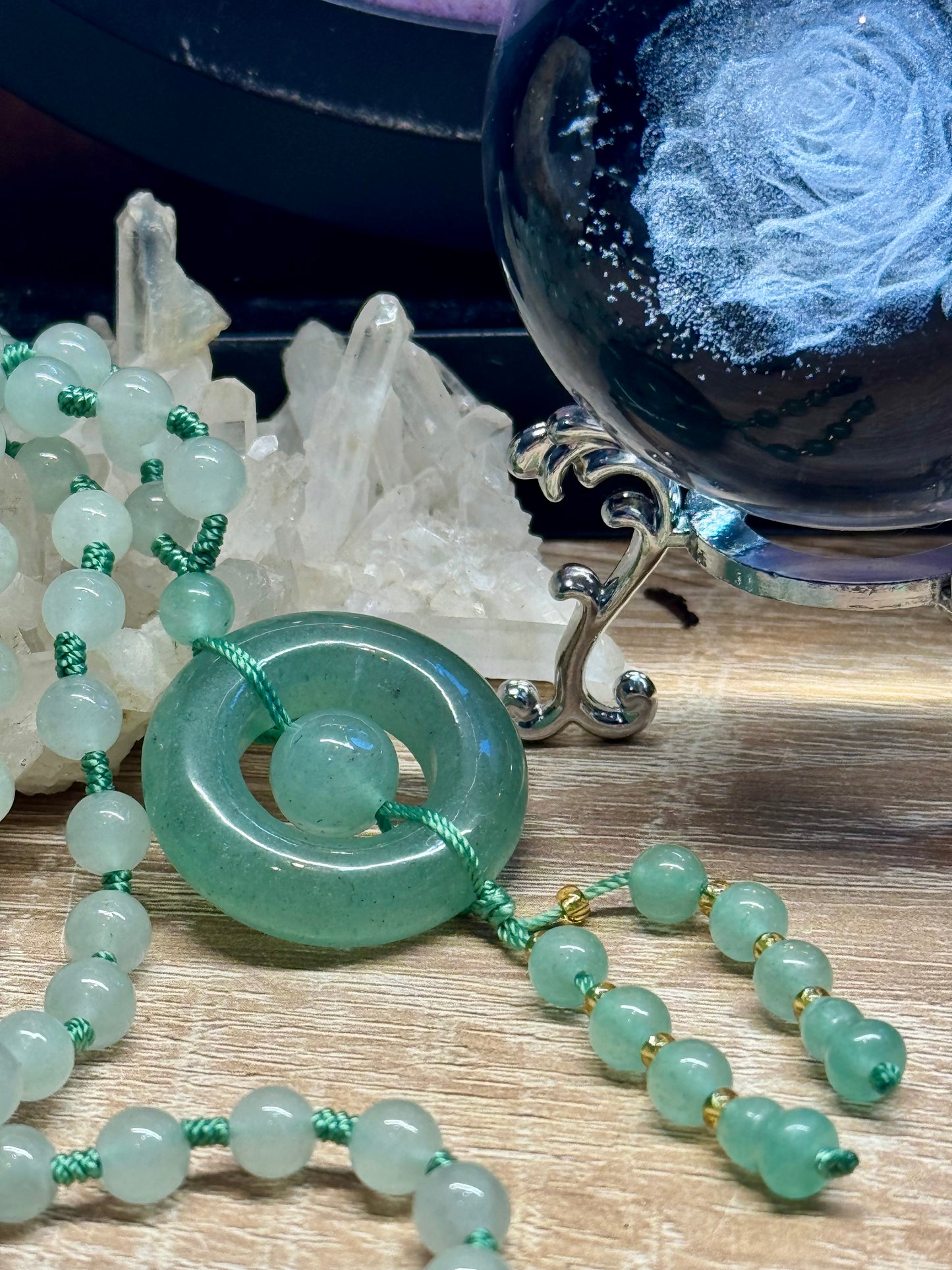 Collier en Aventurine verte