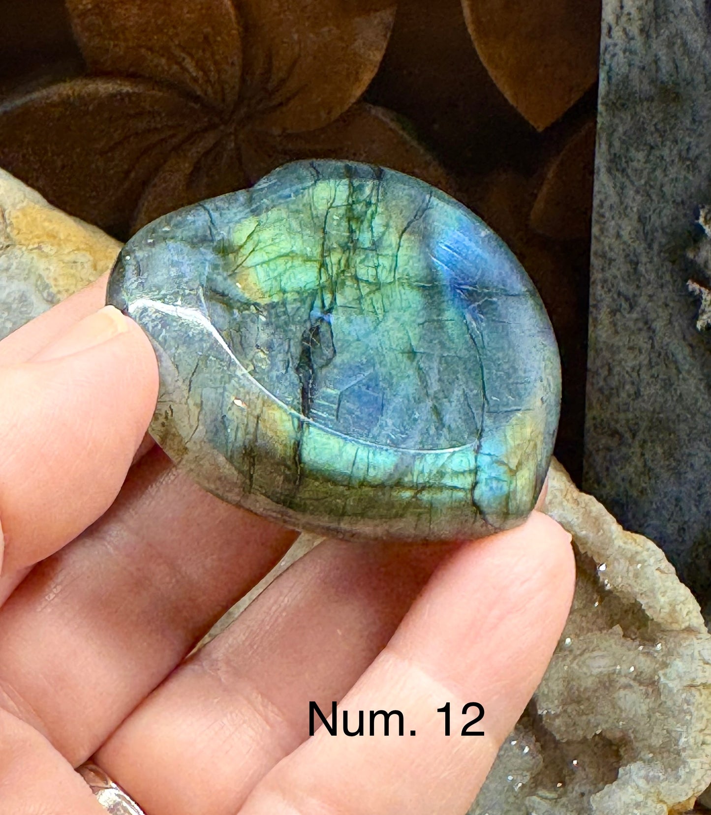 Pierre anti-stress labradorite