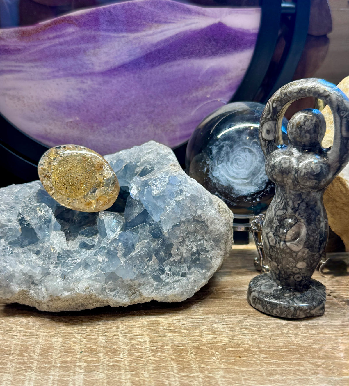 Petit galet de Citrine