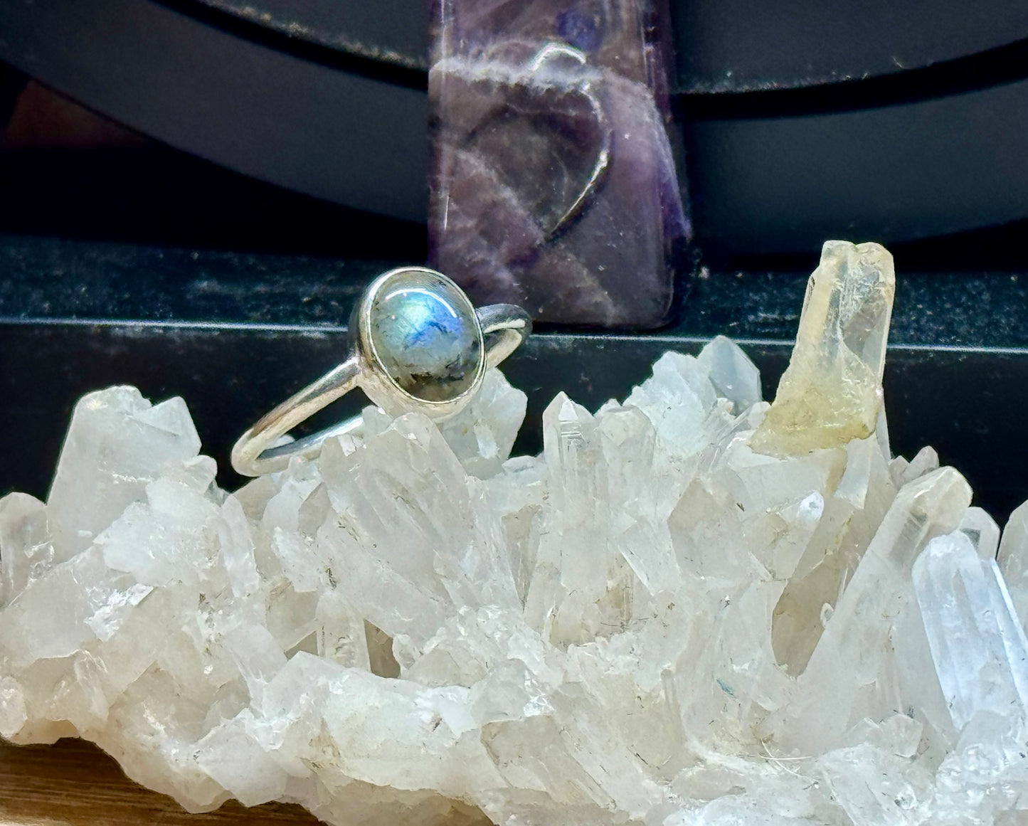 Bague Labradorite T60