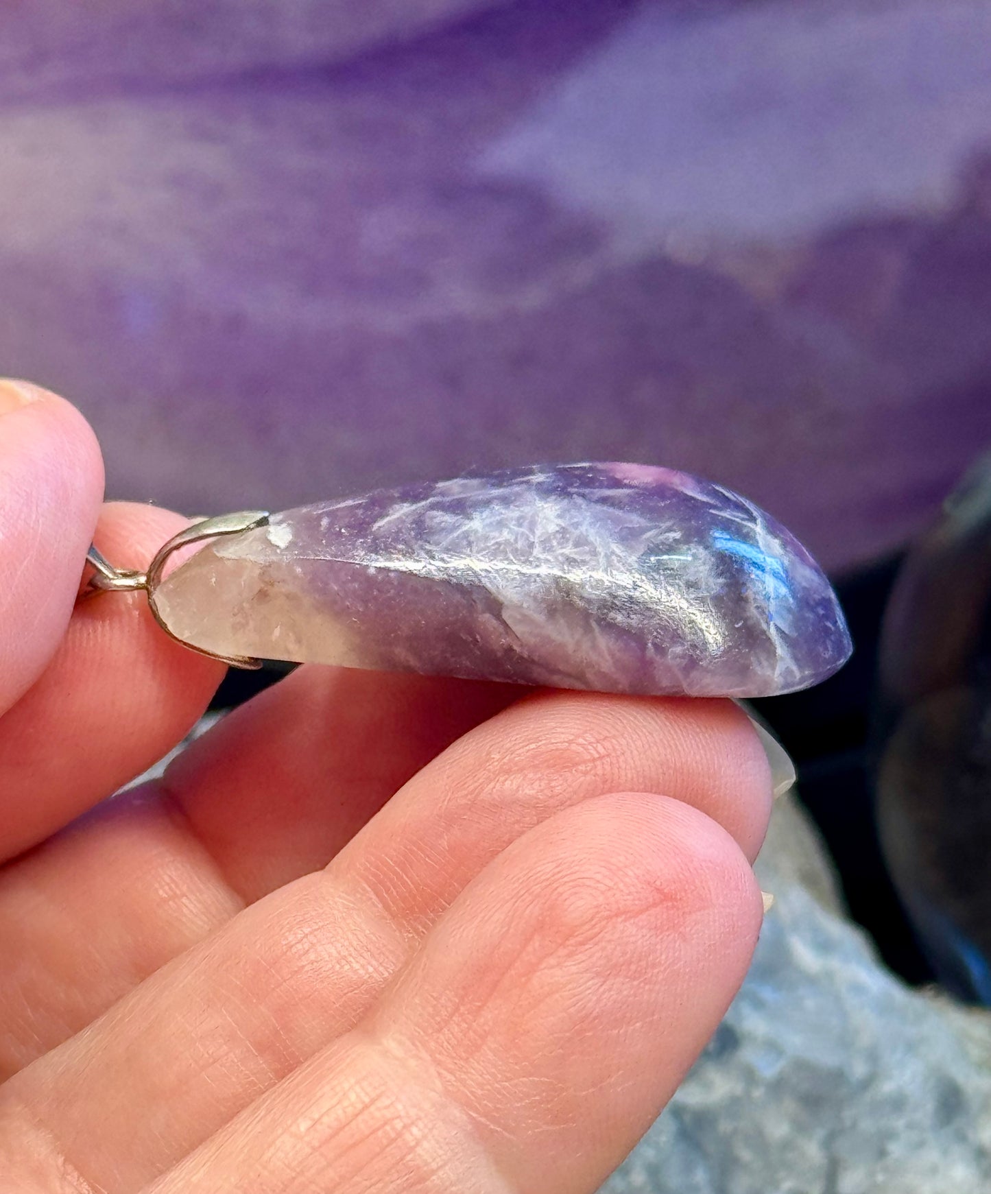 Pendentif de Lépidolite