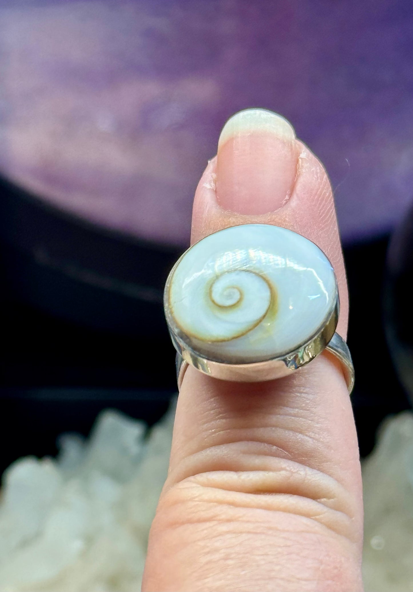 Bague Oeil de Shiva rond T51
