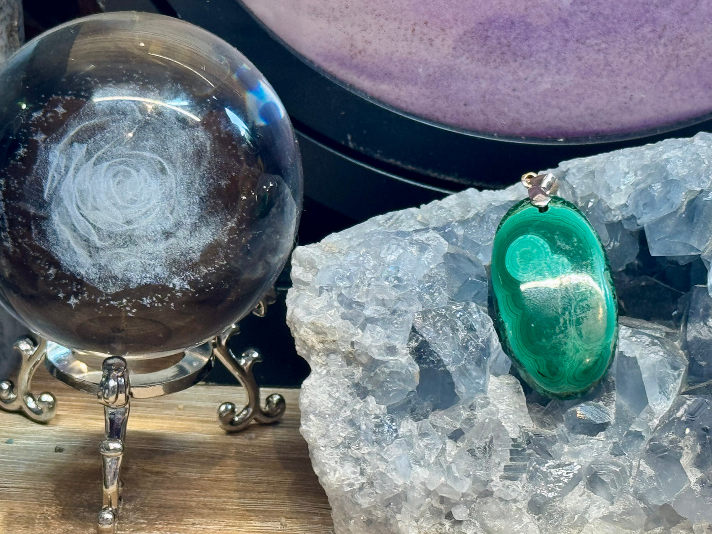 Pendentif de Malachite