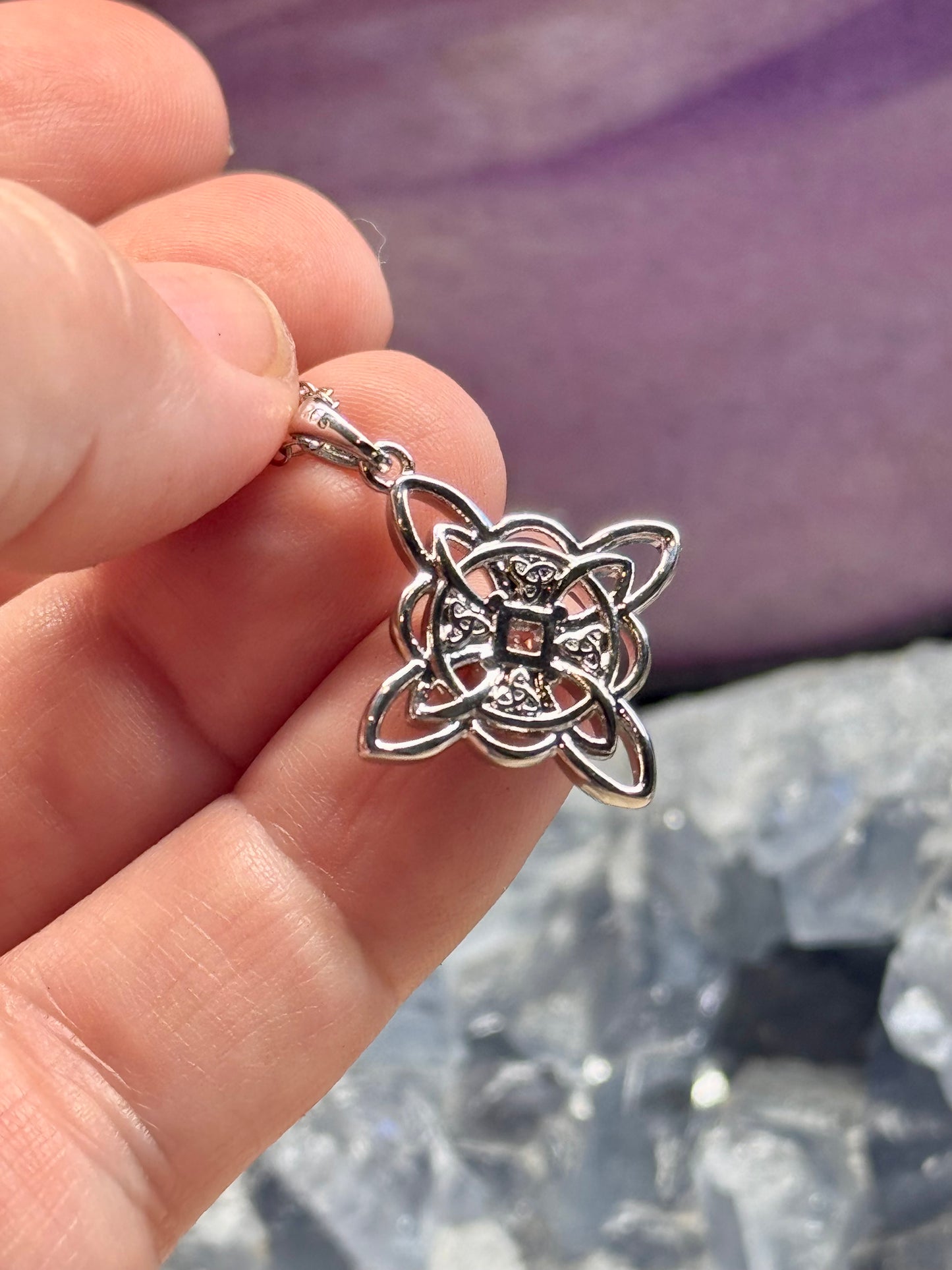 Collier en argent - Noeud de Sorcière