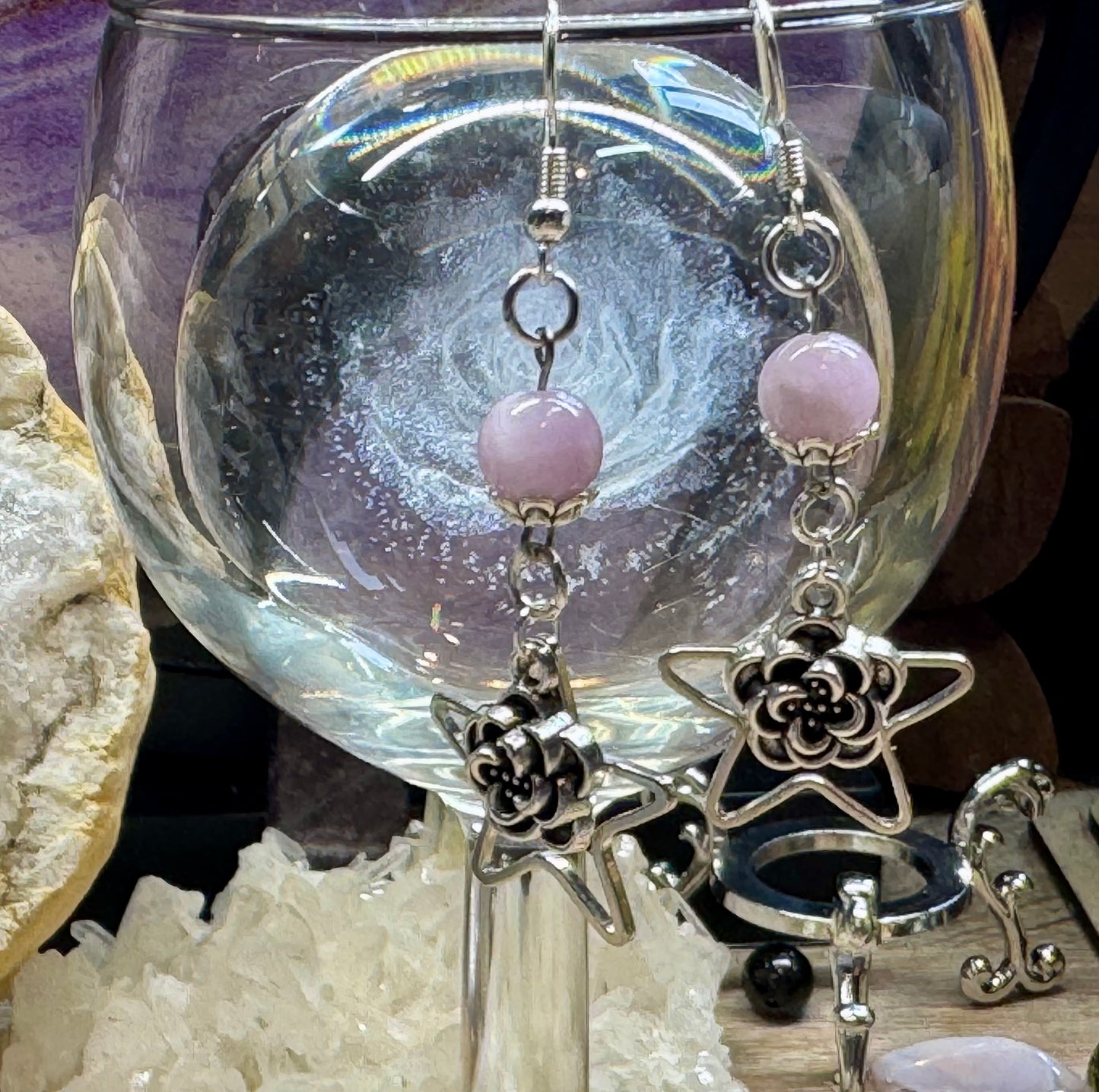 Boucles d’oreilles Kunzite