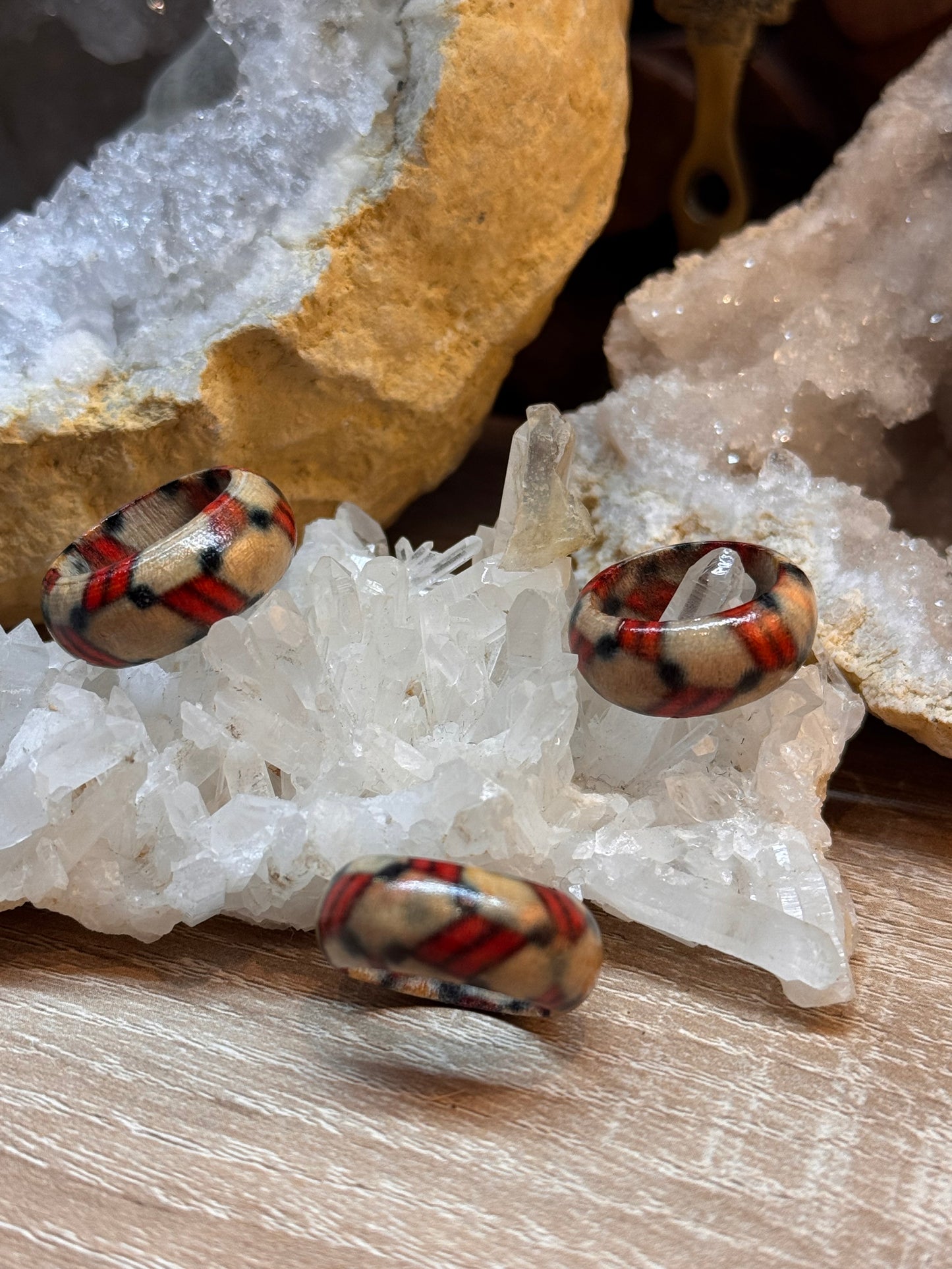 Bague fantaisie bois