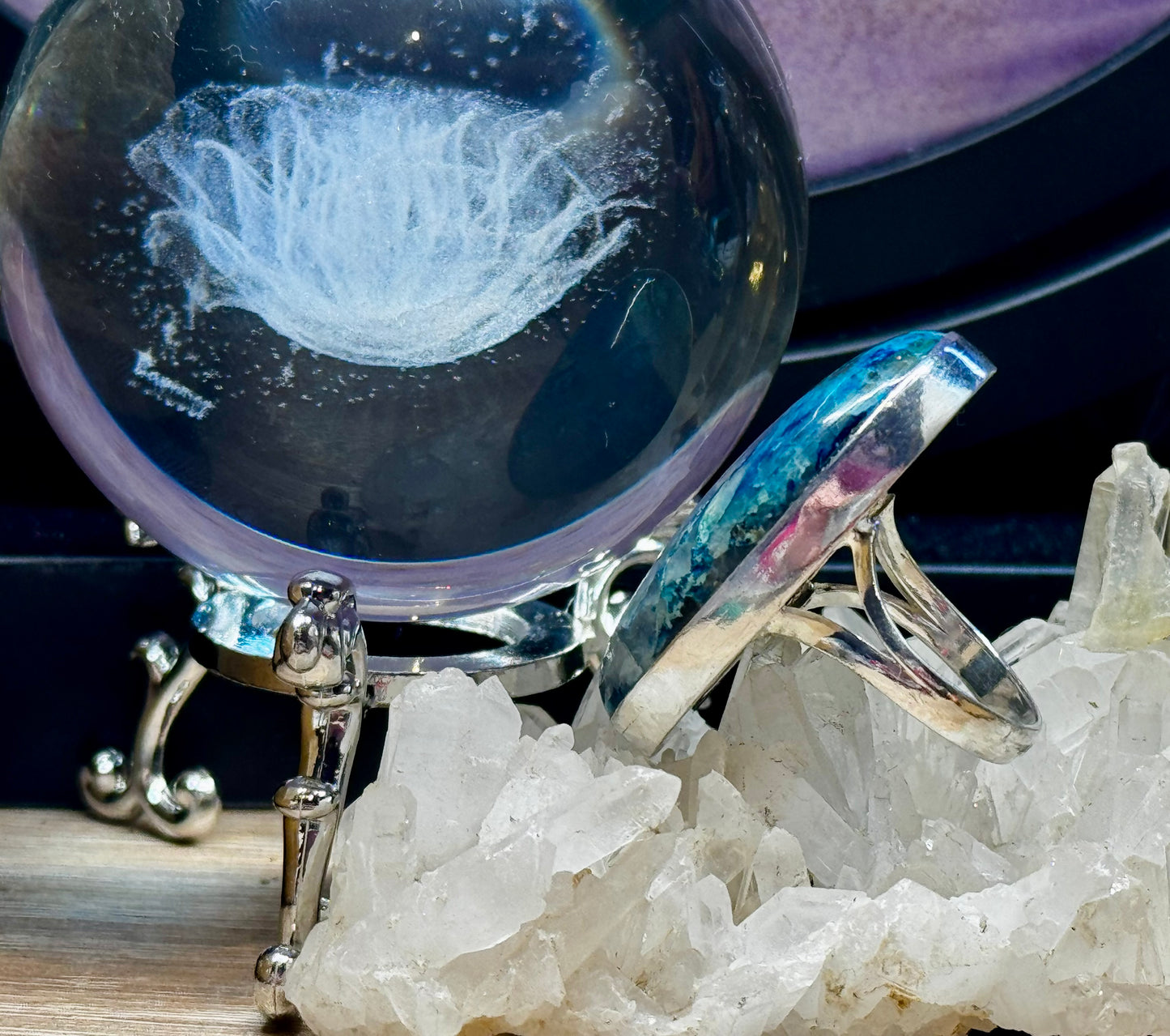 Bague Chrysocolle T54