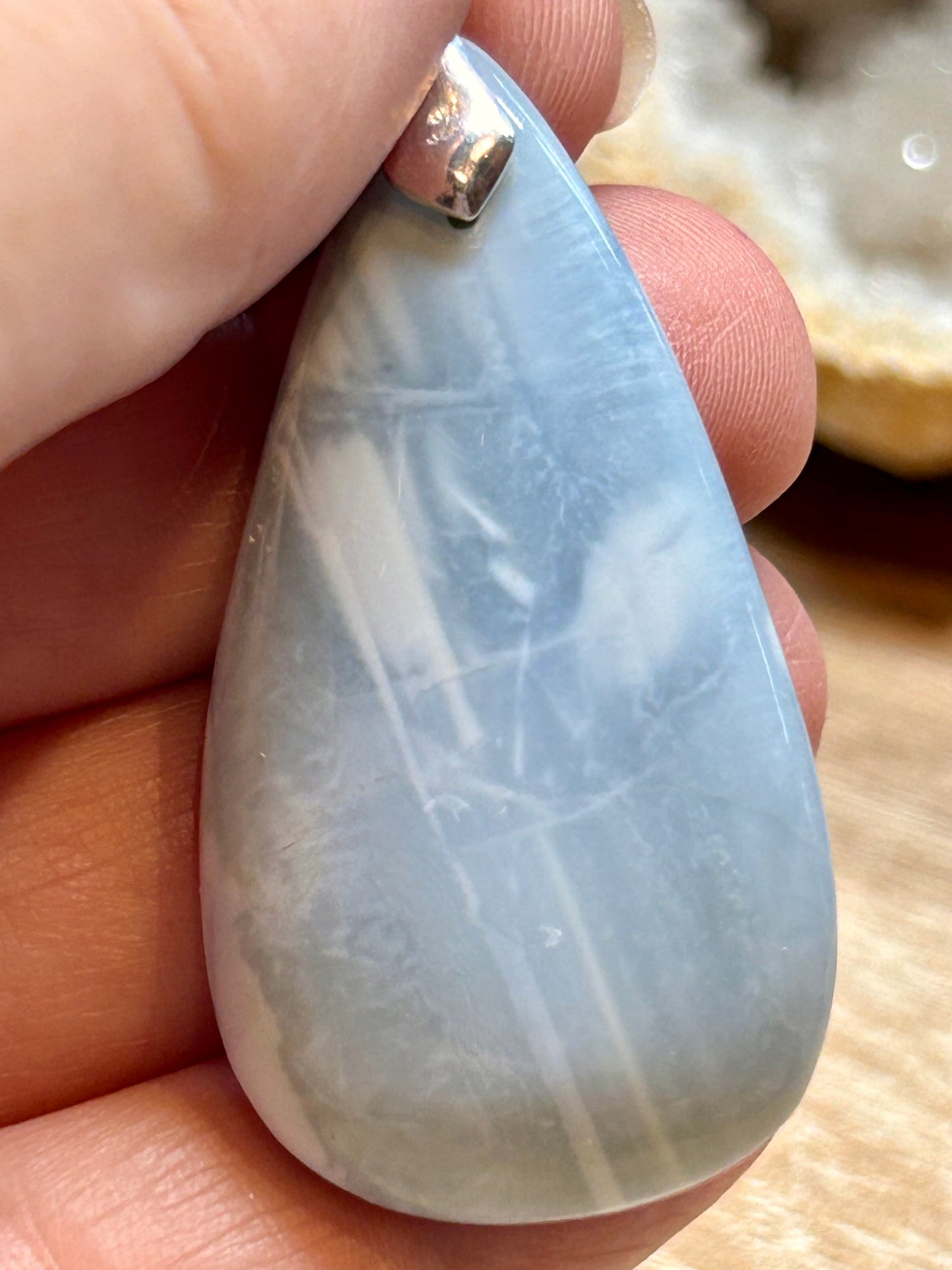 Pendentif d’opale bleue owyhee