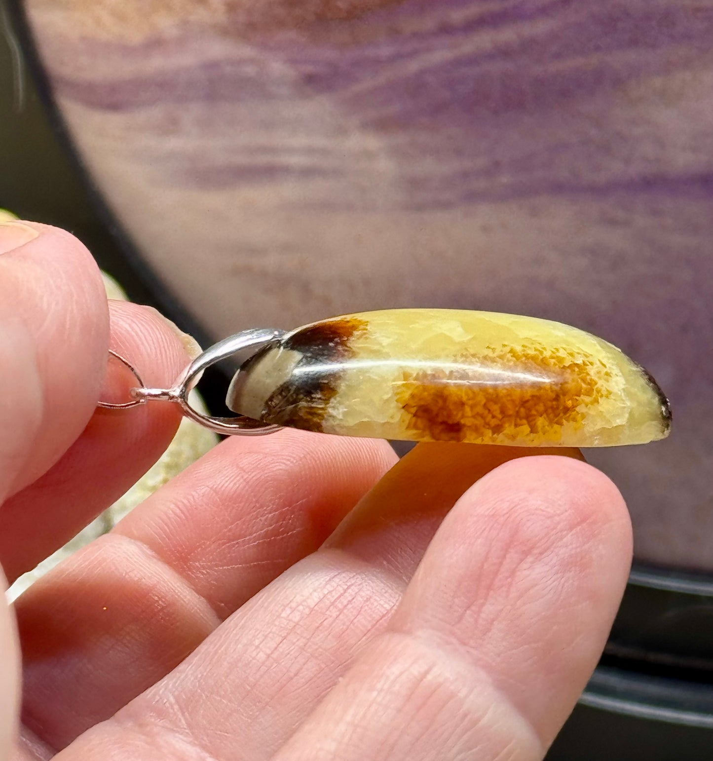 Pendentif de Septaria Sauvage