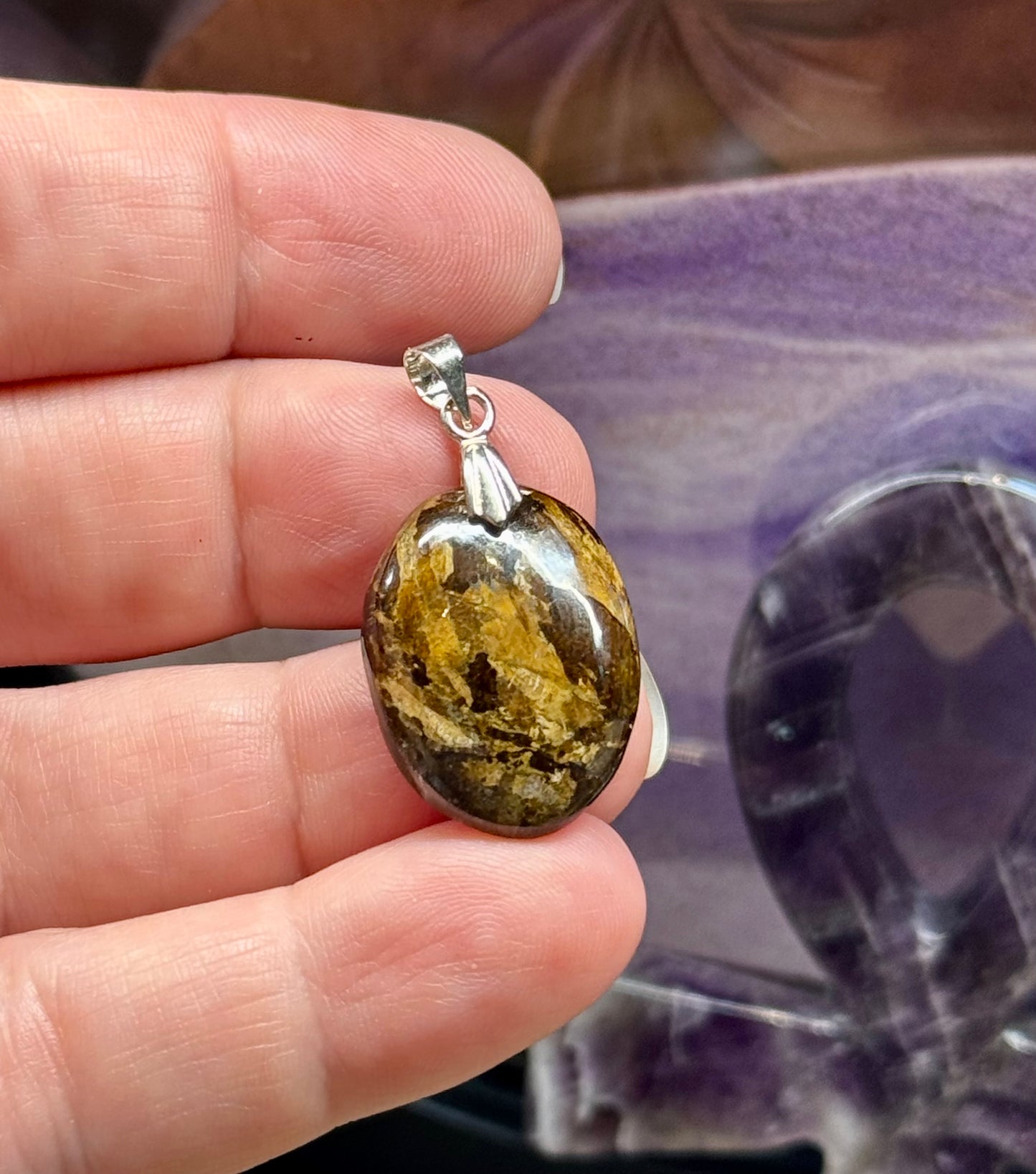 Pendentif de Bronzite