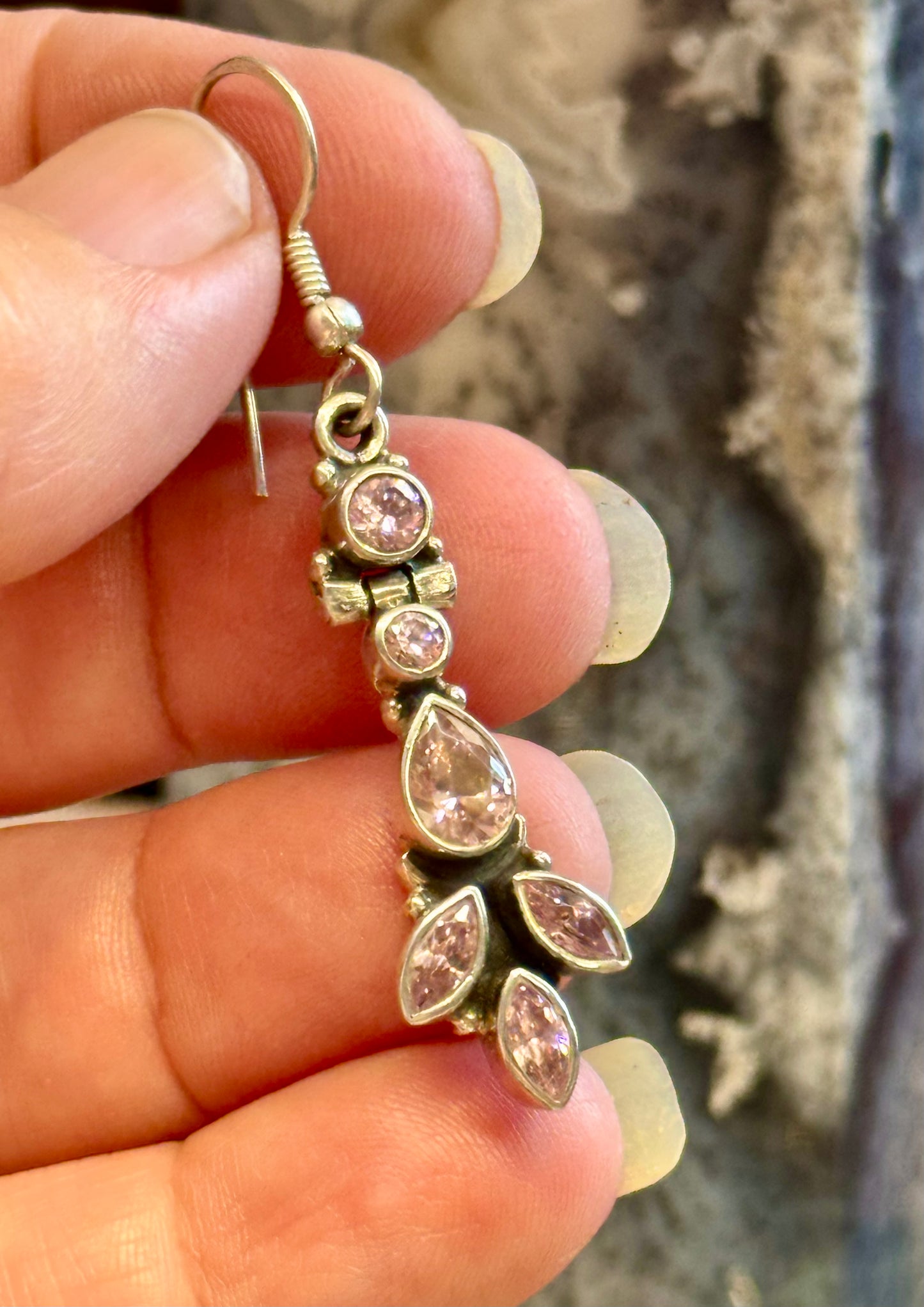 Boucles d’oreilles de Topaze Rose 2