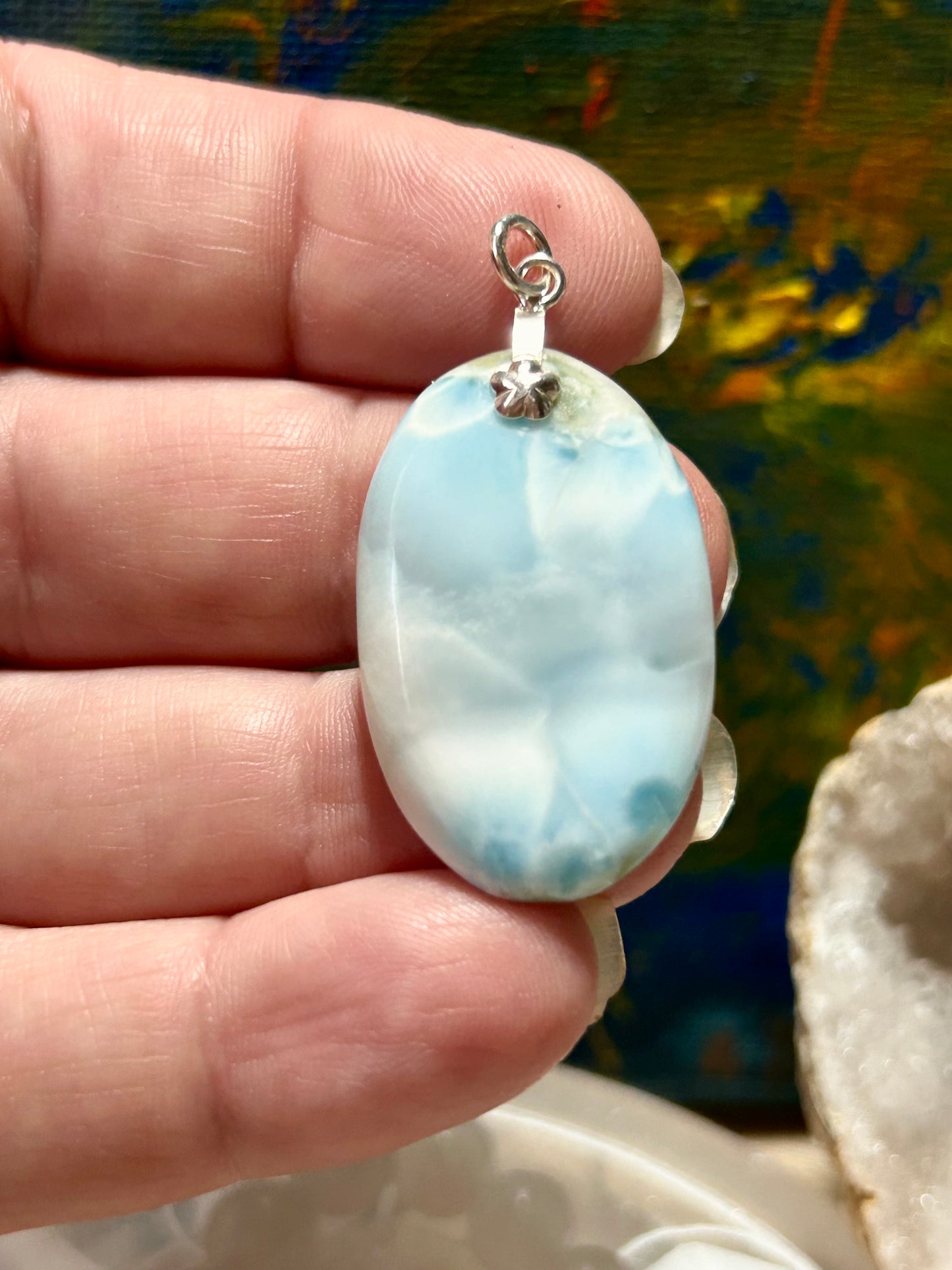 Pendentif de larimar