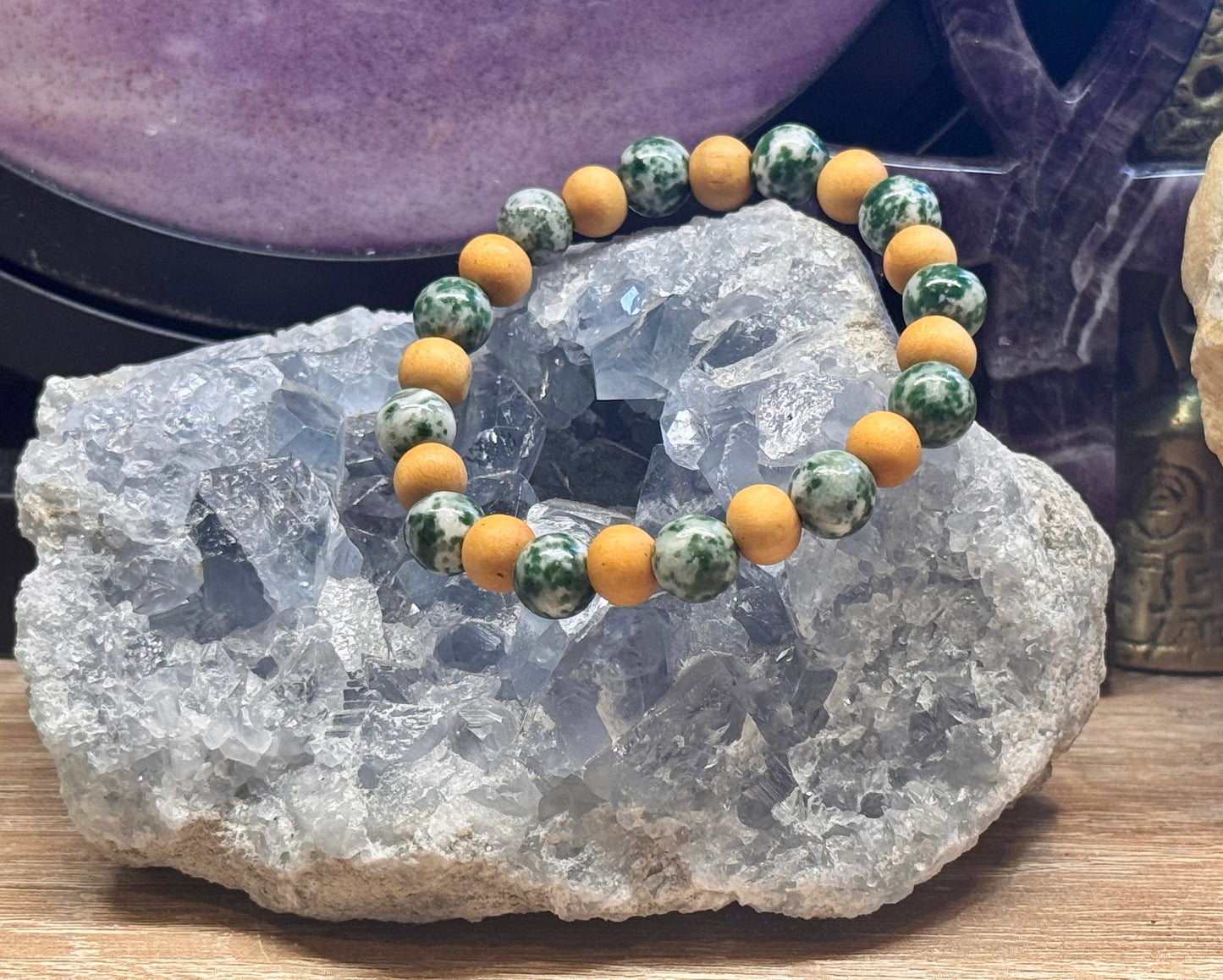 Bracelet de lithothérapie "Retrouver calme et Apaisement"