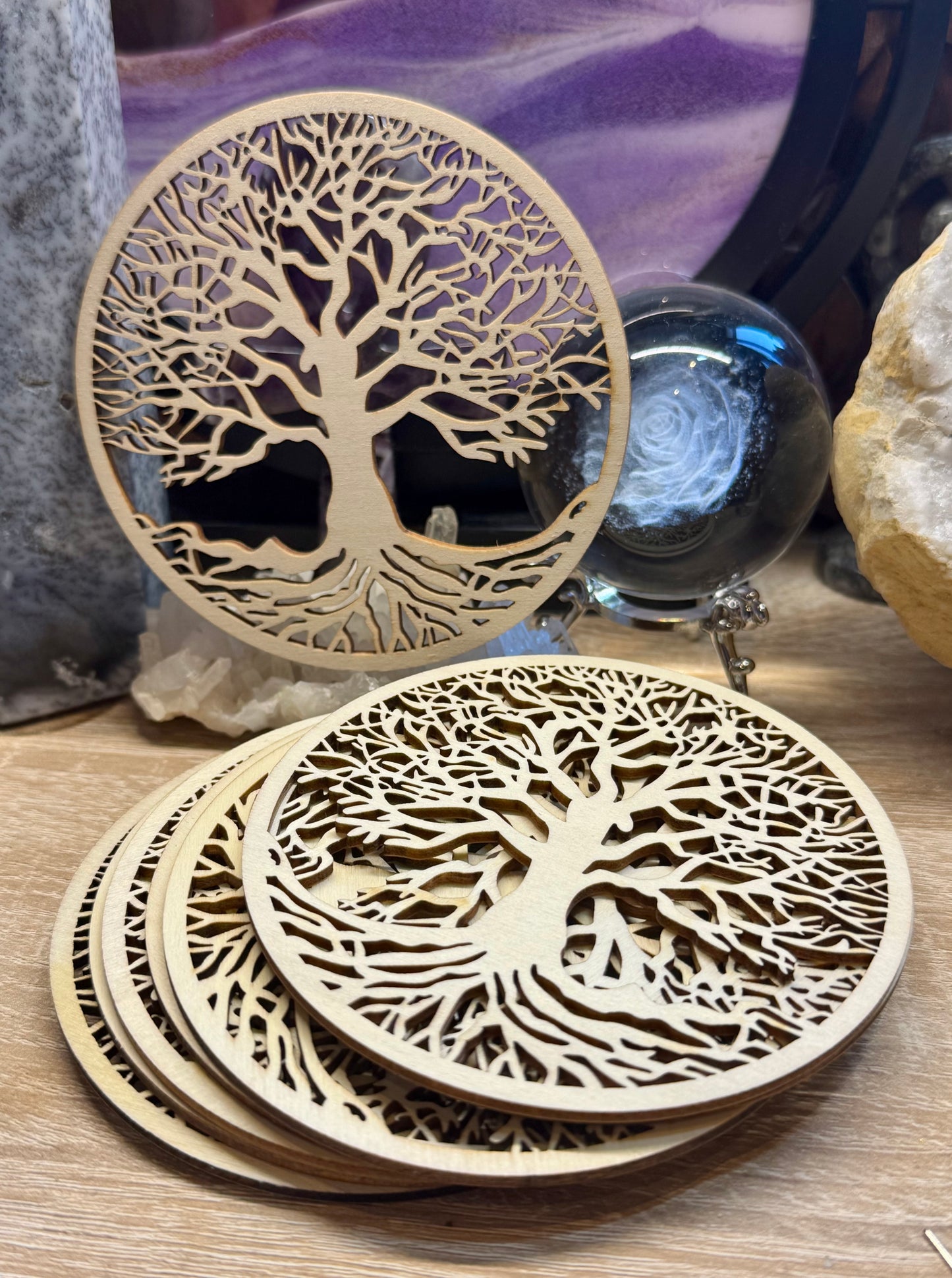 Rond Arbre de vie en bois