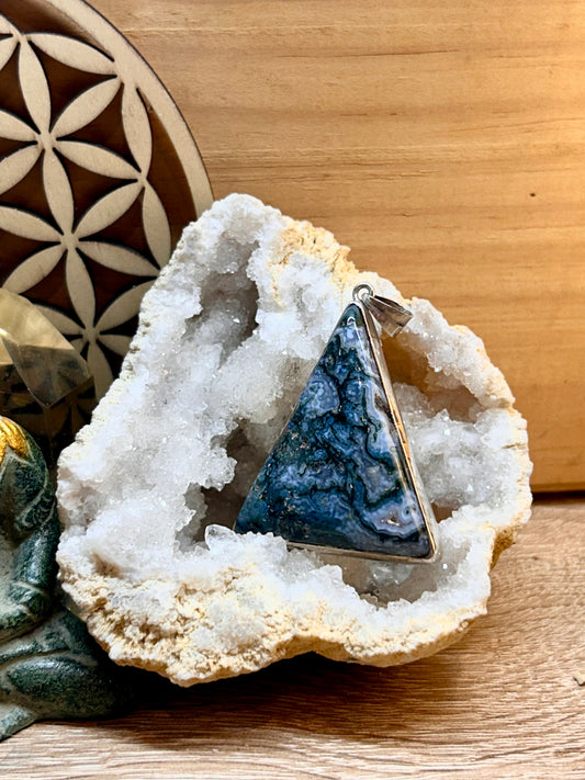 Pendentif en agate mousse