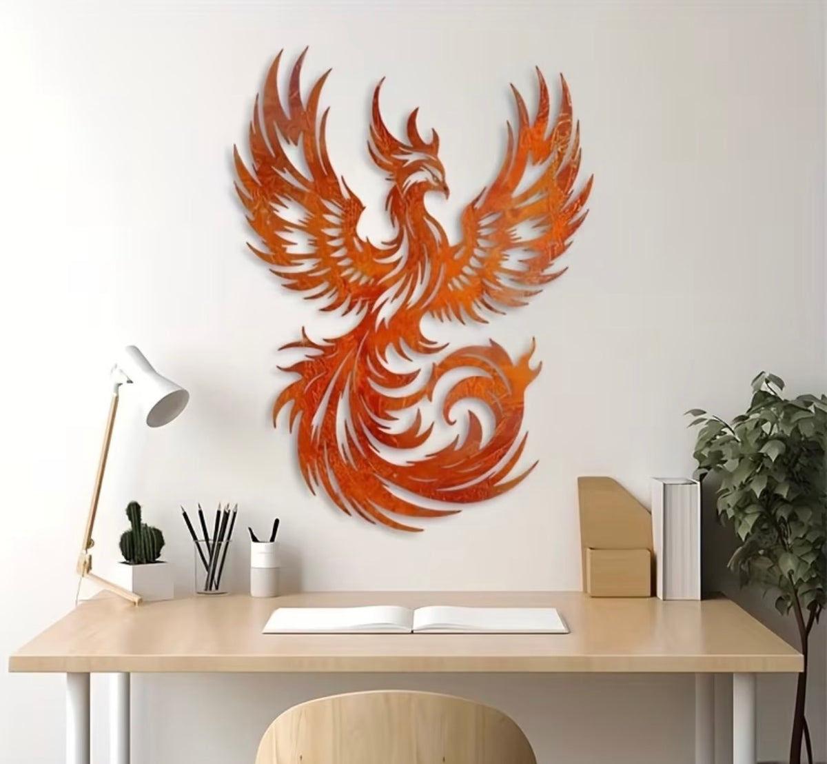 Phœnix en métal doré