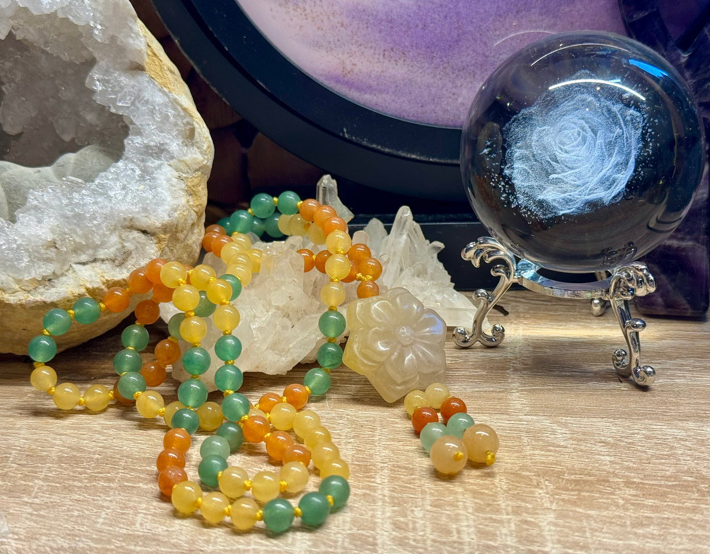 Collier en Aventurine 6mm