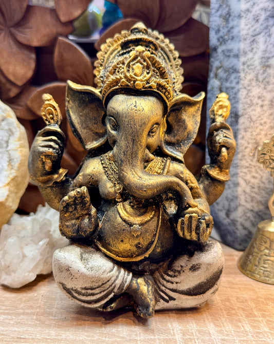 Ganesh en résine blanc