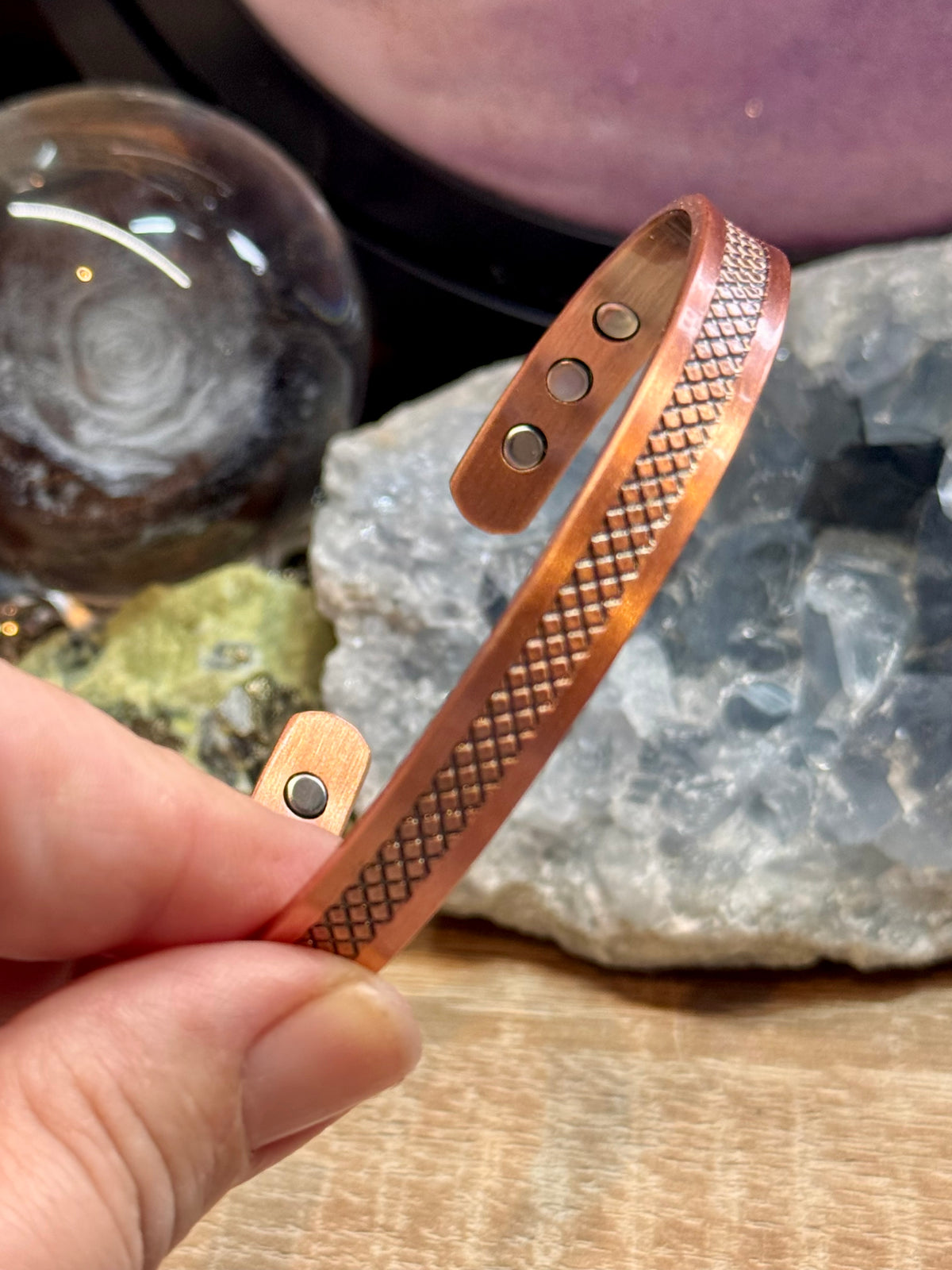 Bracelet magnétique avec aimants - E